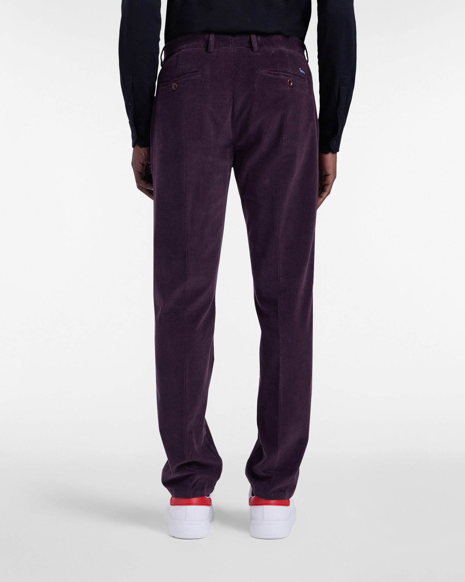 Chino Trousers in Corduroy, Dark Red, large image number 1