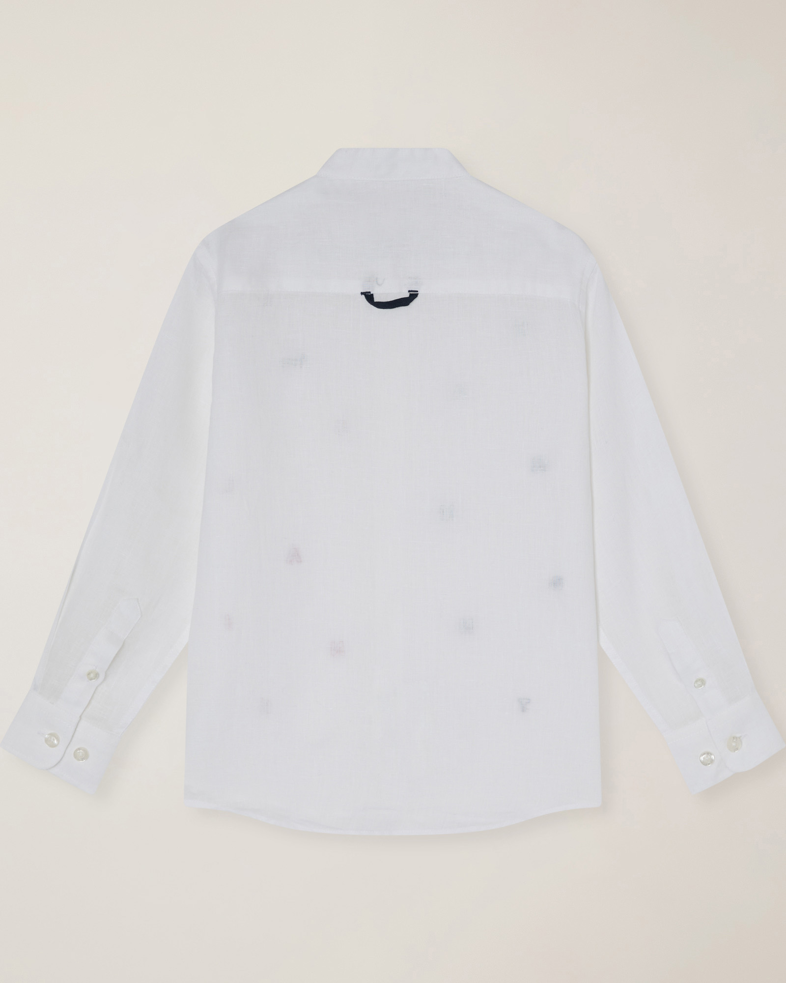 Camicia in lino con ricamo