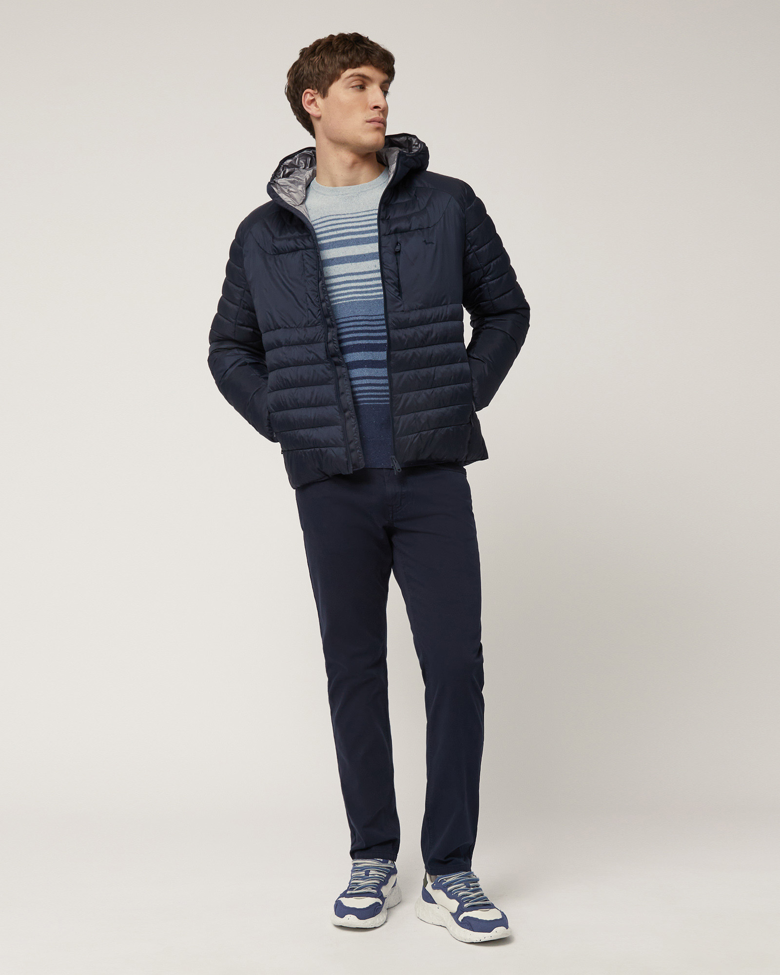 Jacket with Eco Padding, Navy Blue, large image number 3