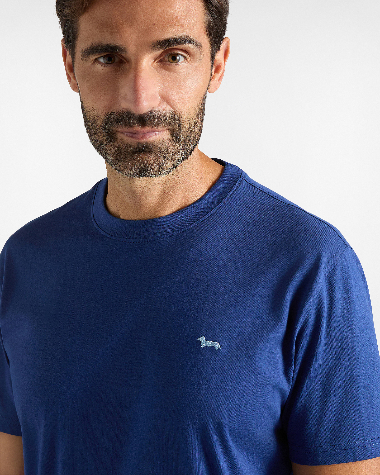 Camiseta de hombre en 100 % puro algod&oacute;n corte regular, AZUL DEPORTIVO, large image number 2