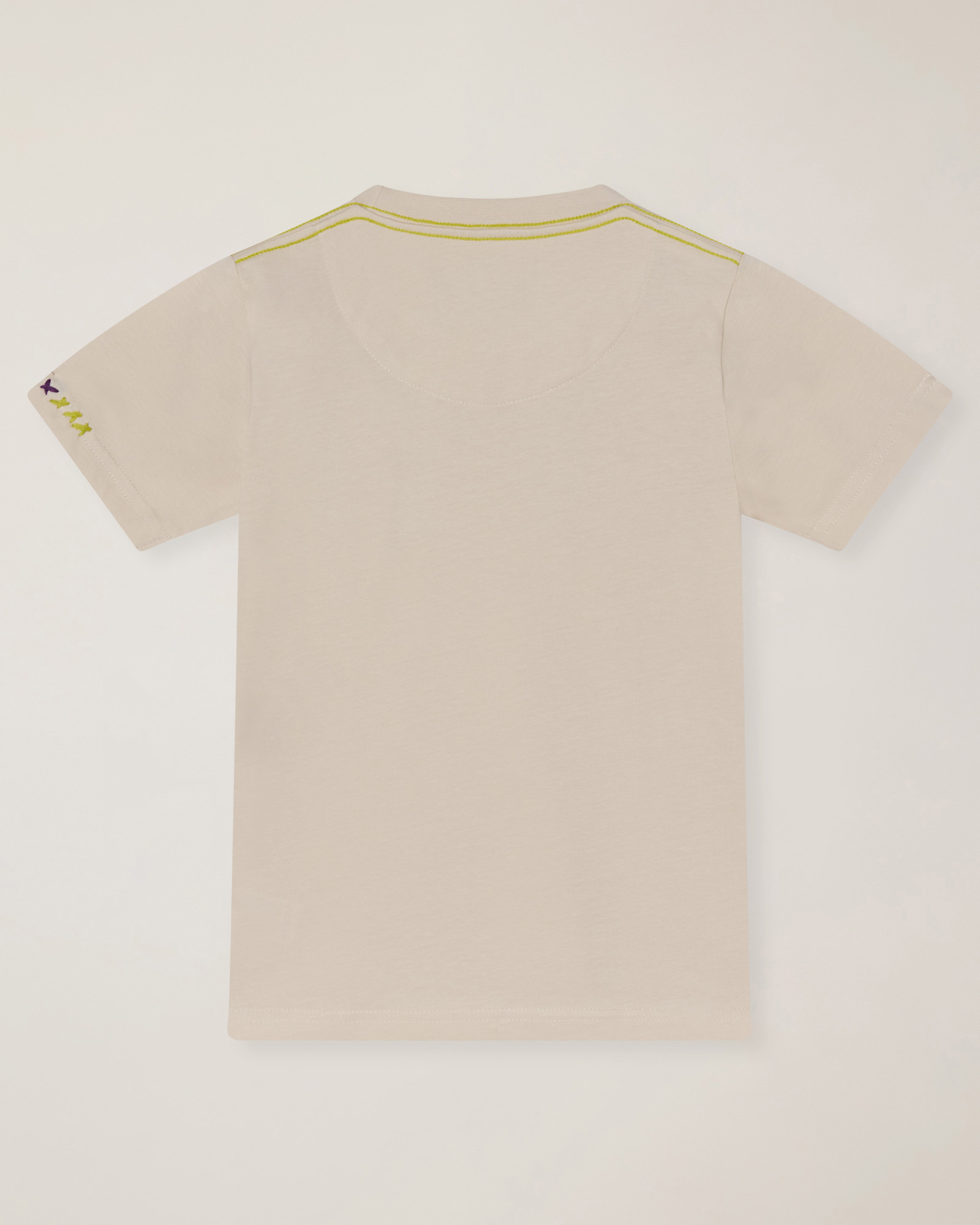 Short-sleeved T-shirt with fancy logo