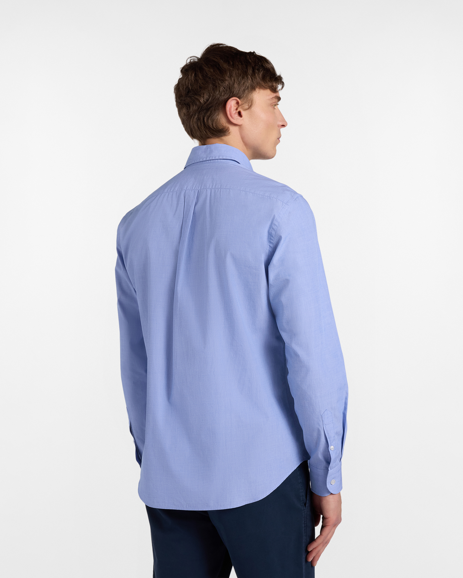 Men's solid color shirt, Blue, large image number 1