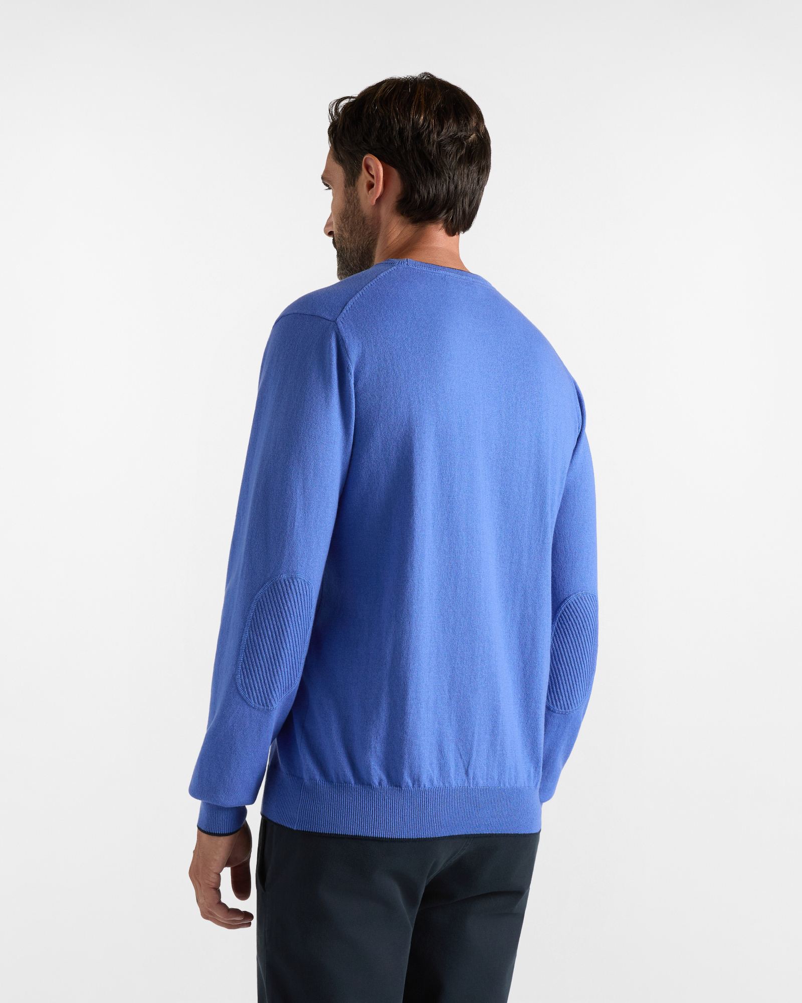 Maglia Girocollo HBJ Uomo in misto lana e cashmere, ORTENSIA, large