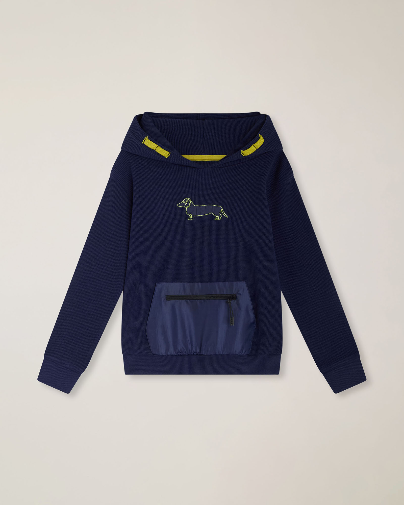 Hoodie with dachshund patch