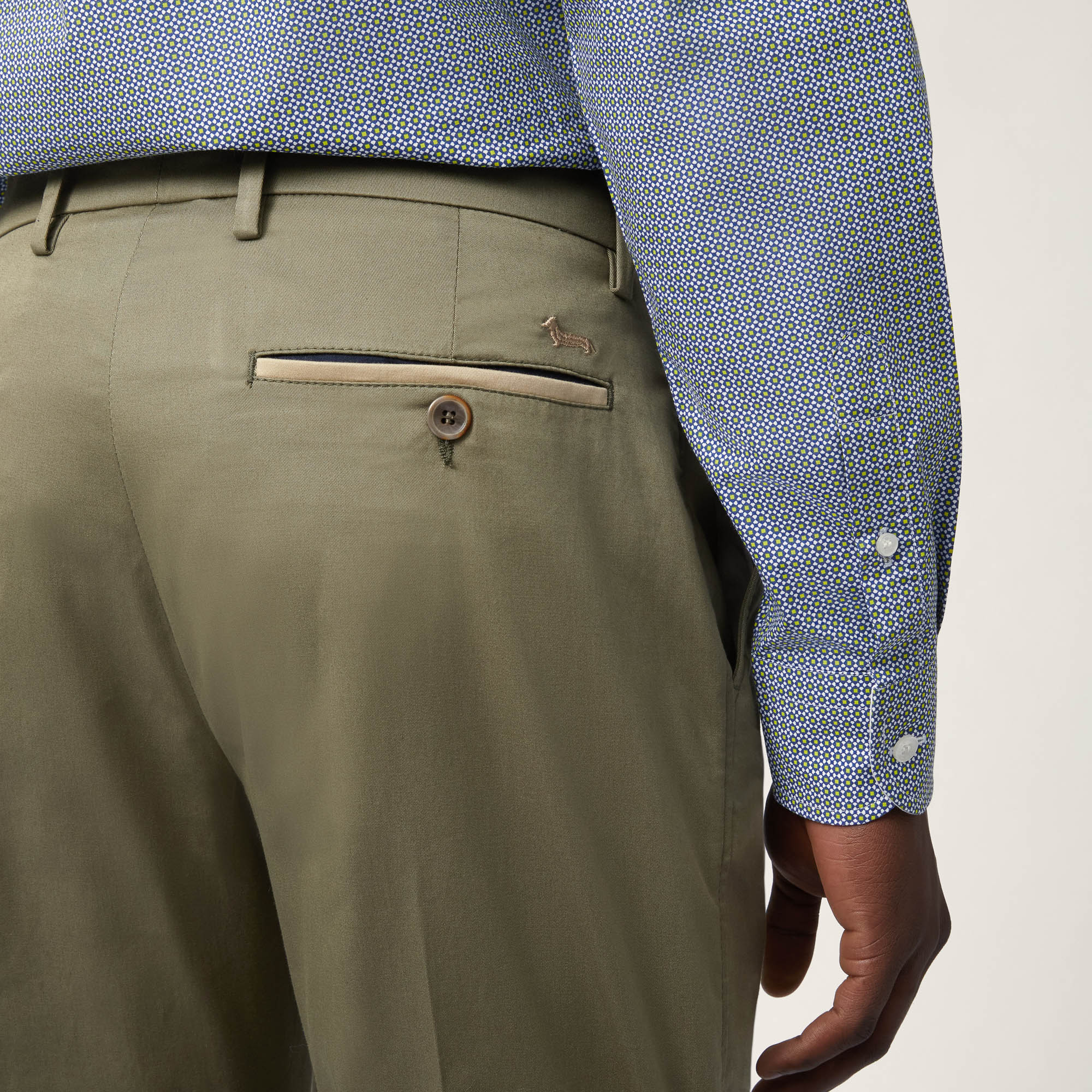 Pantaloni Chino Personalizzati, Verde, large image number 2