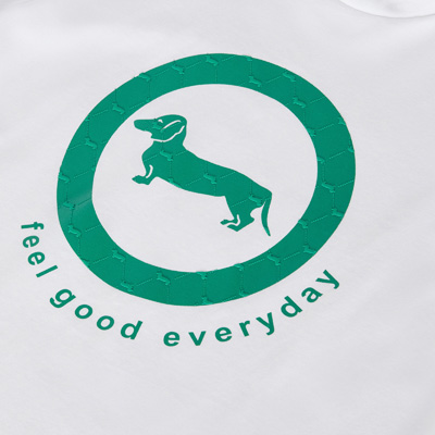 Camiseta de algodón orgánico con logotipo estampado, Blanco, large image number 2