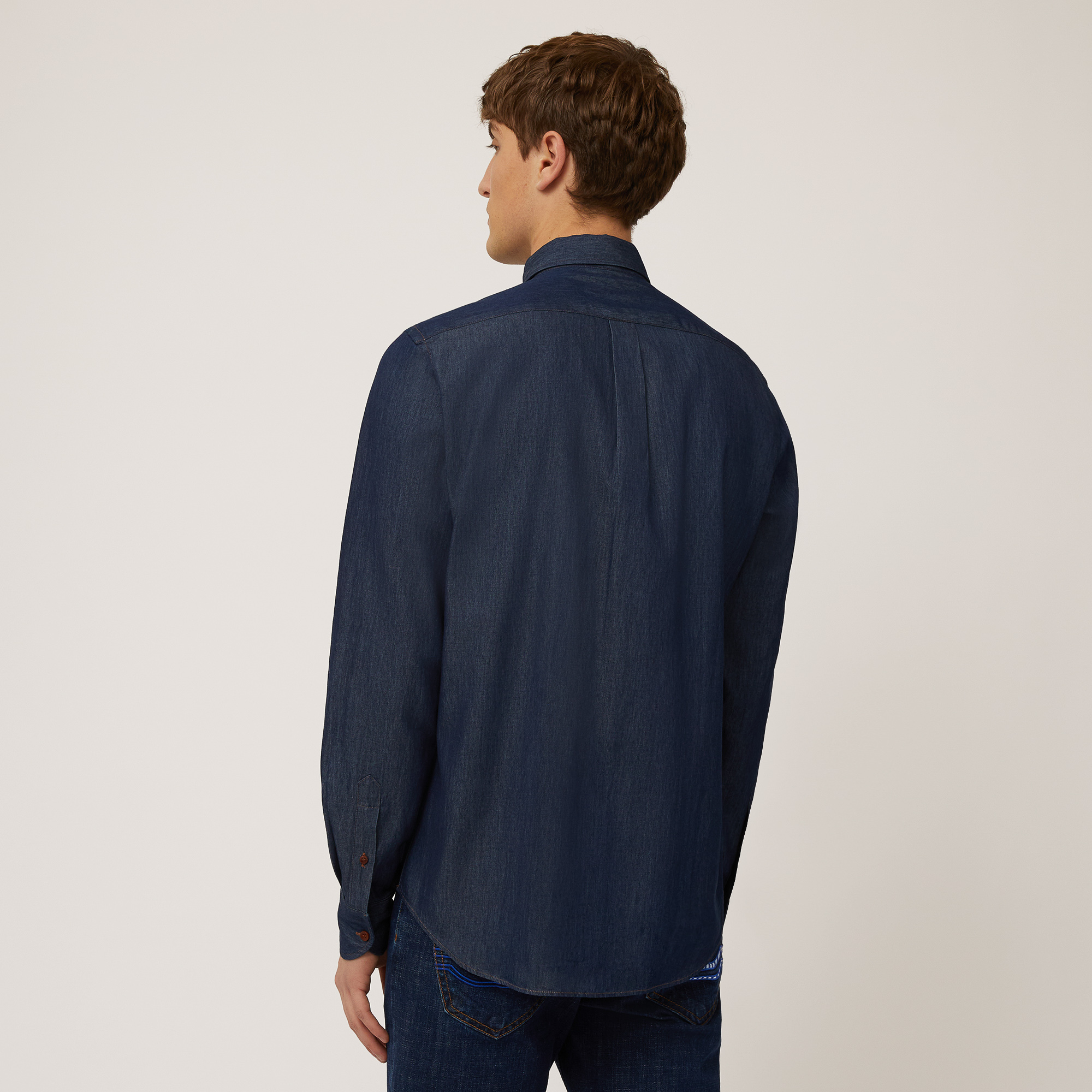 Camicia Regular Con Bassotto, Blu Navy, large image number 1