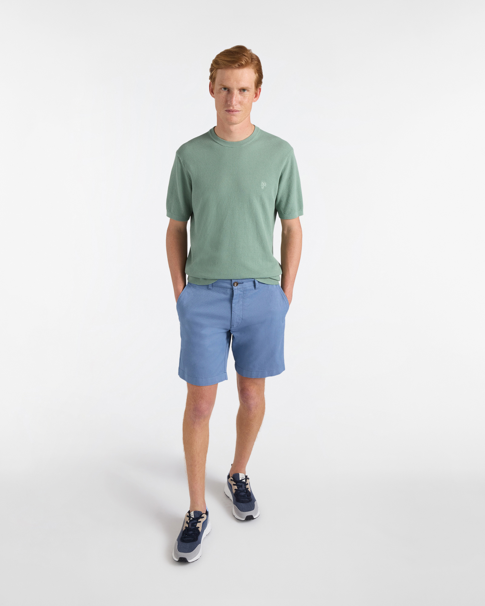 T-Shirt Uomo in Maglia, Verde chiaro, large image number 3