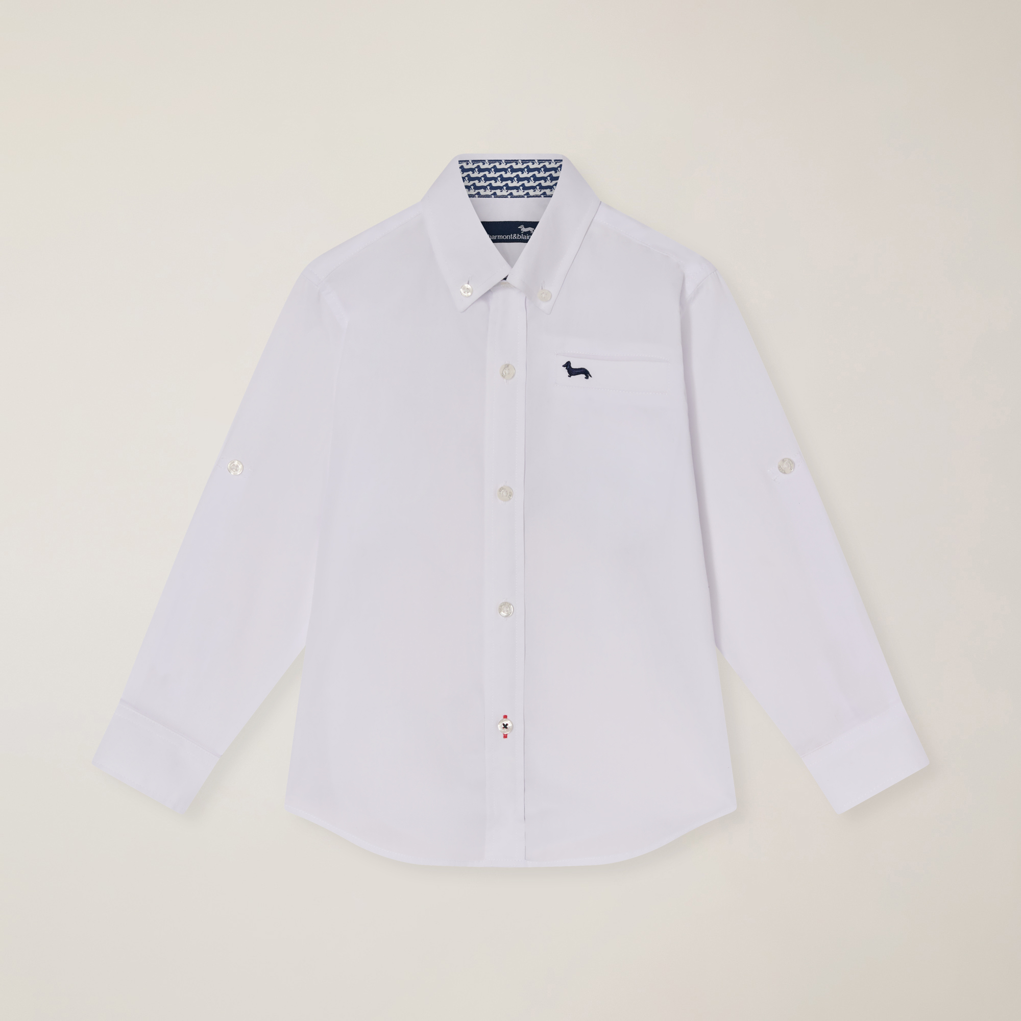 Camisa de algodón con bolsillo 
