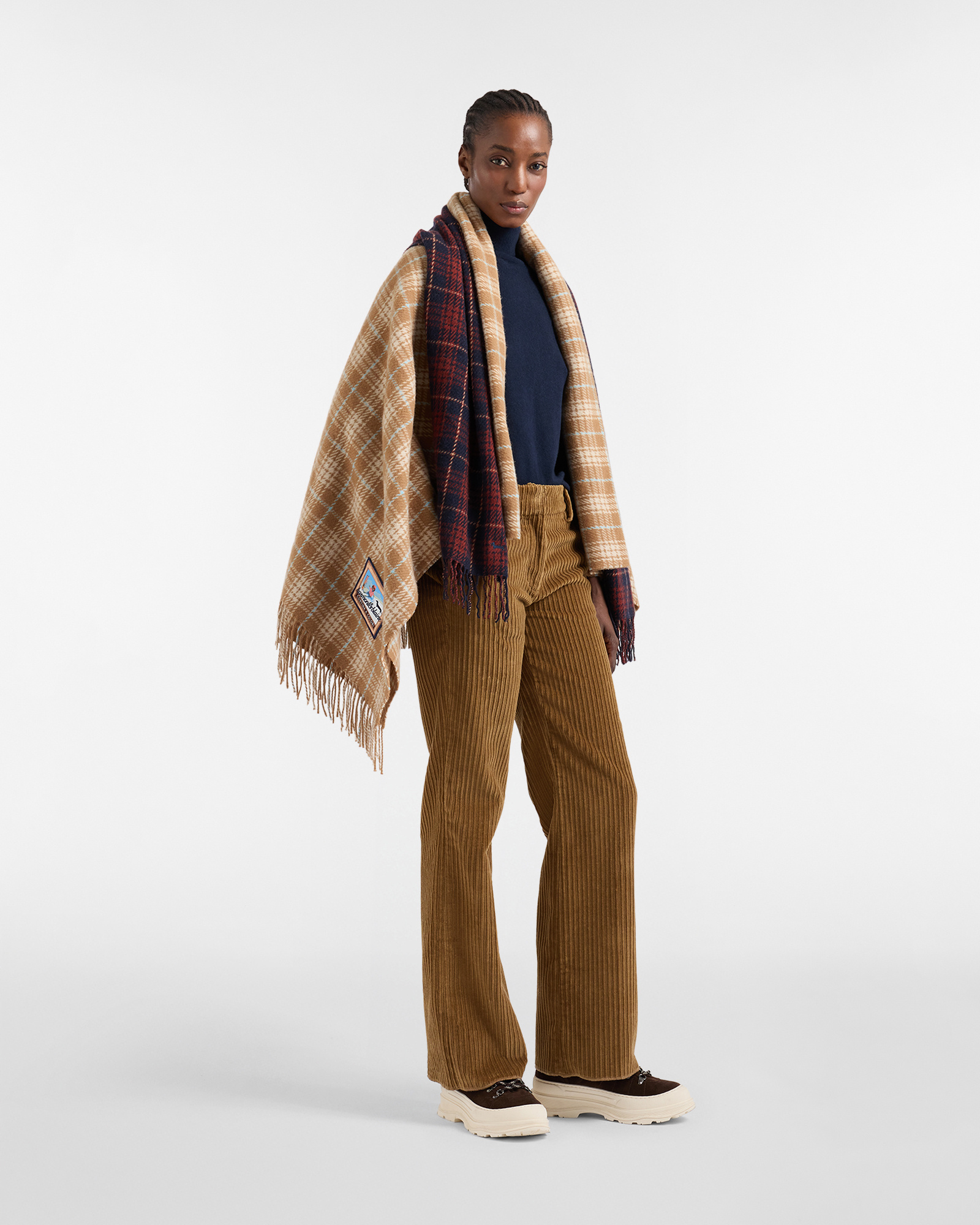 Pantaloni in velluto a coste "Cortina a Colori", Beige, large image number 3