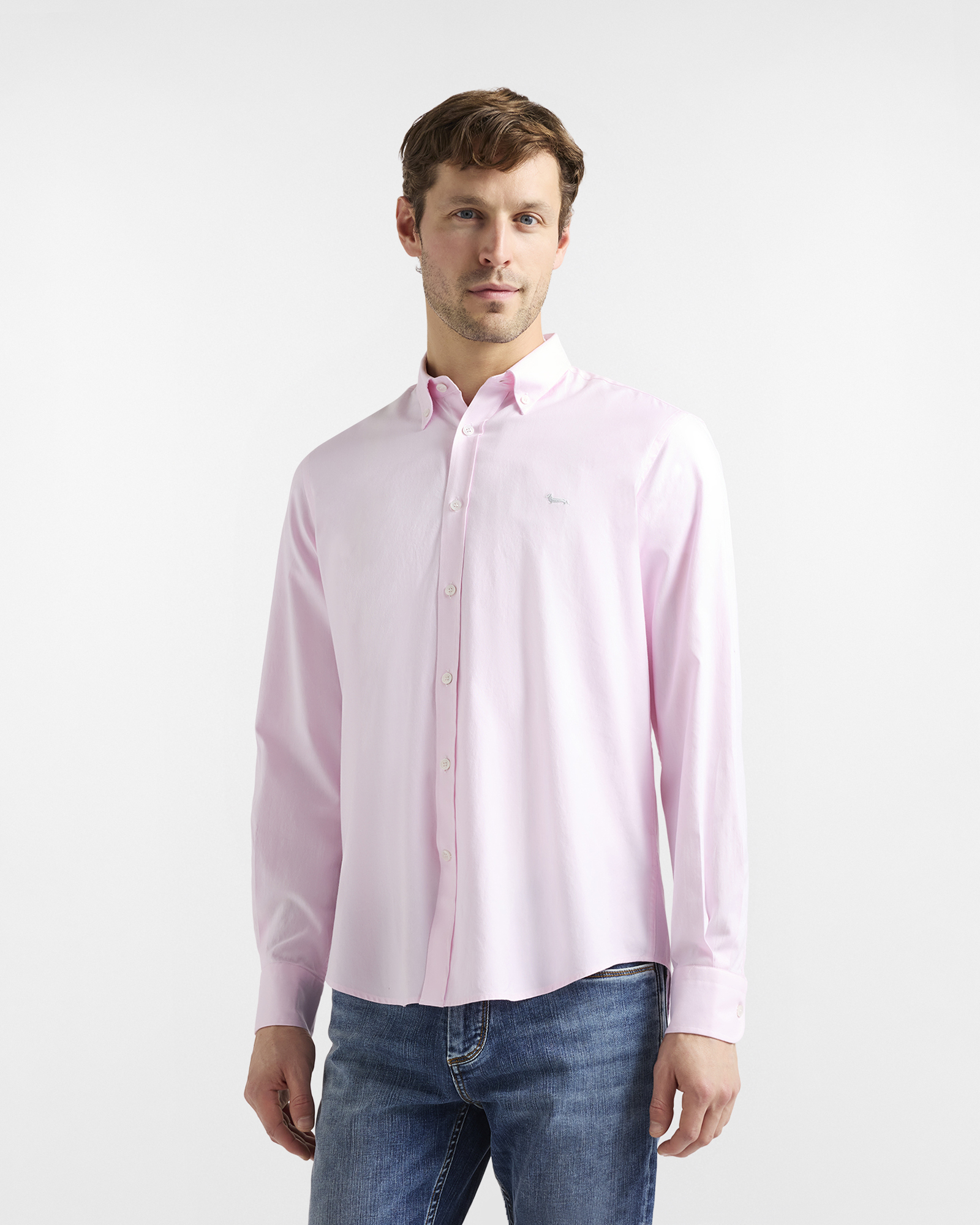 Camicia tinta unita regular fit