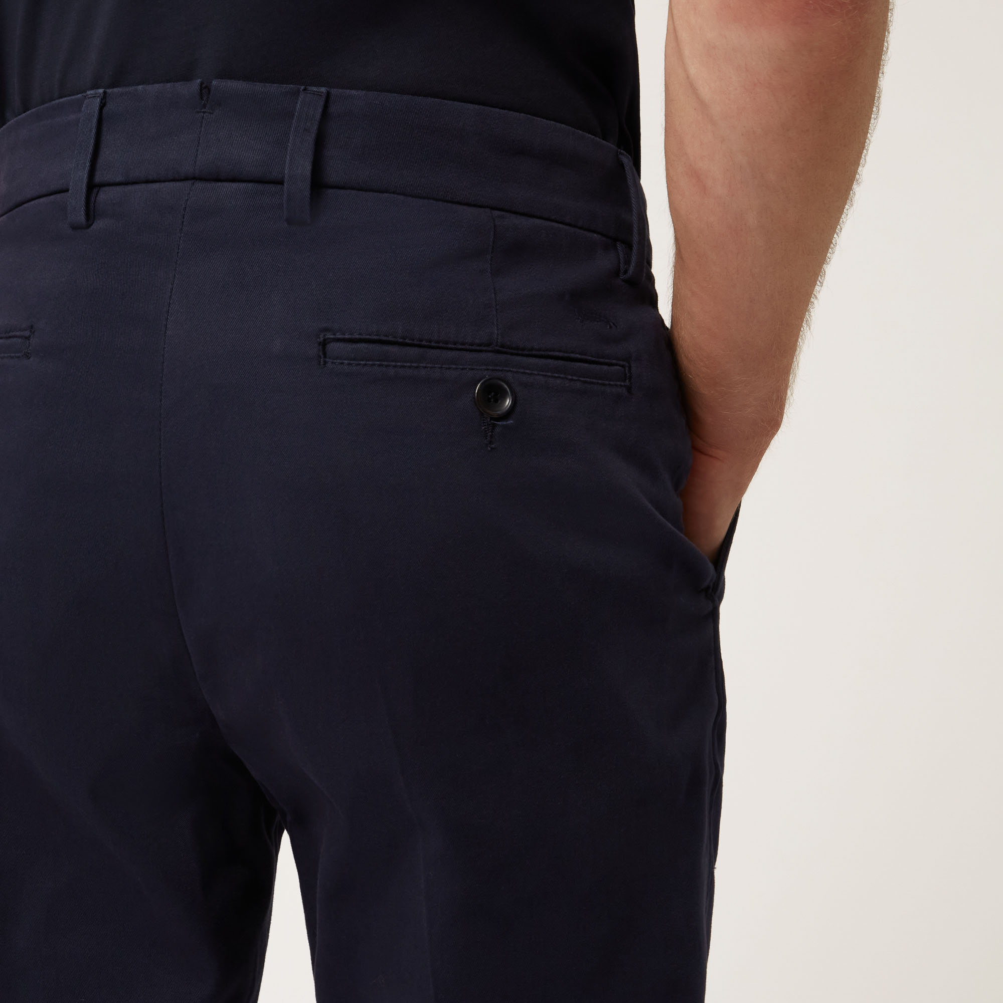 Pantalón Chino De Algodón Elástico Proyecto Prisma, Azul, large image number 2