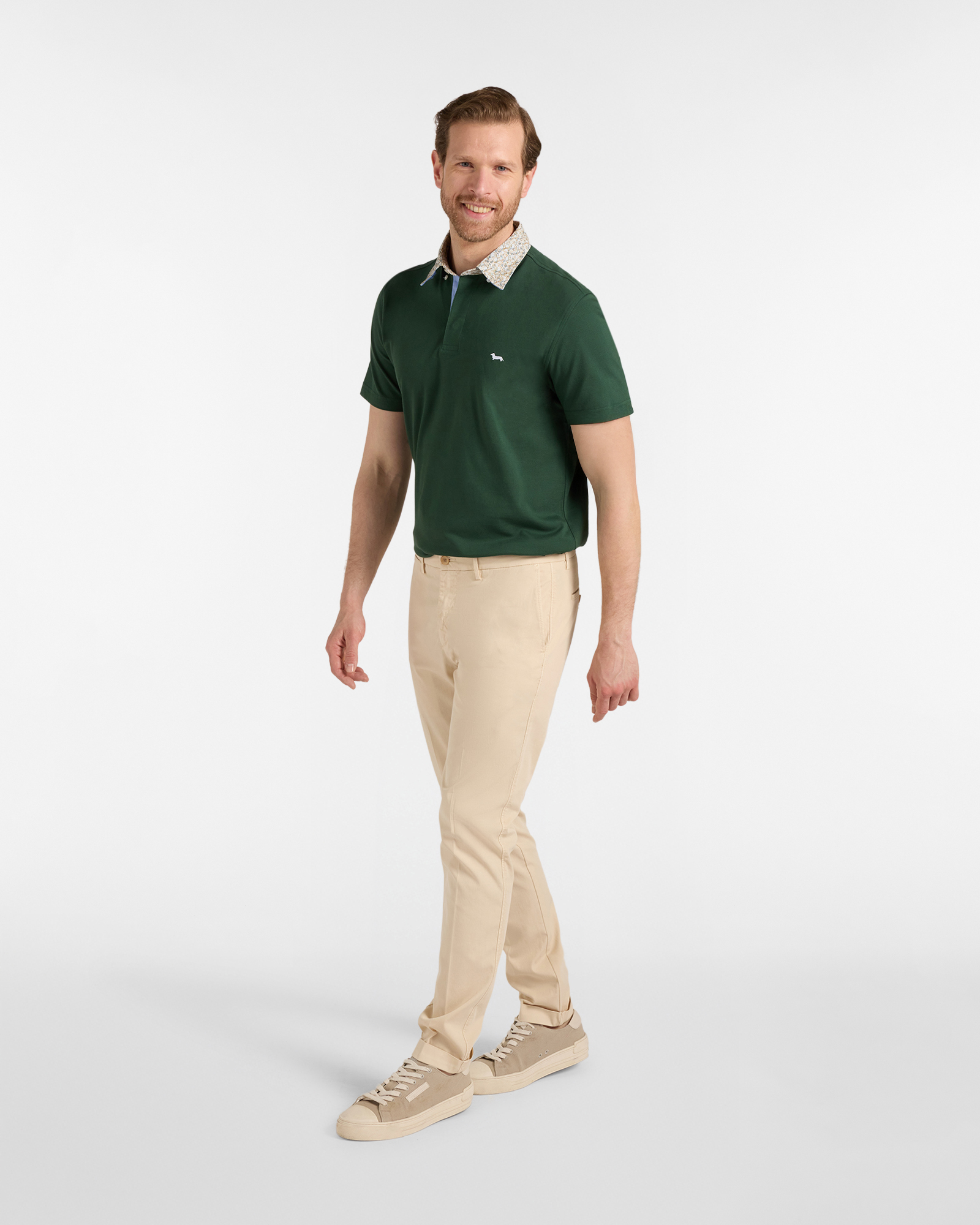 Men's slim-fit chino pants, Beige, large image number 3