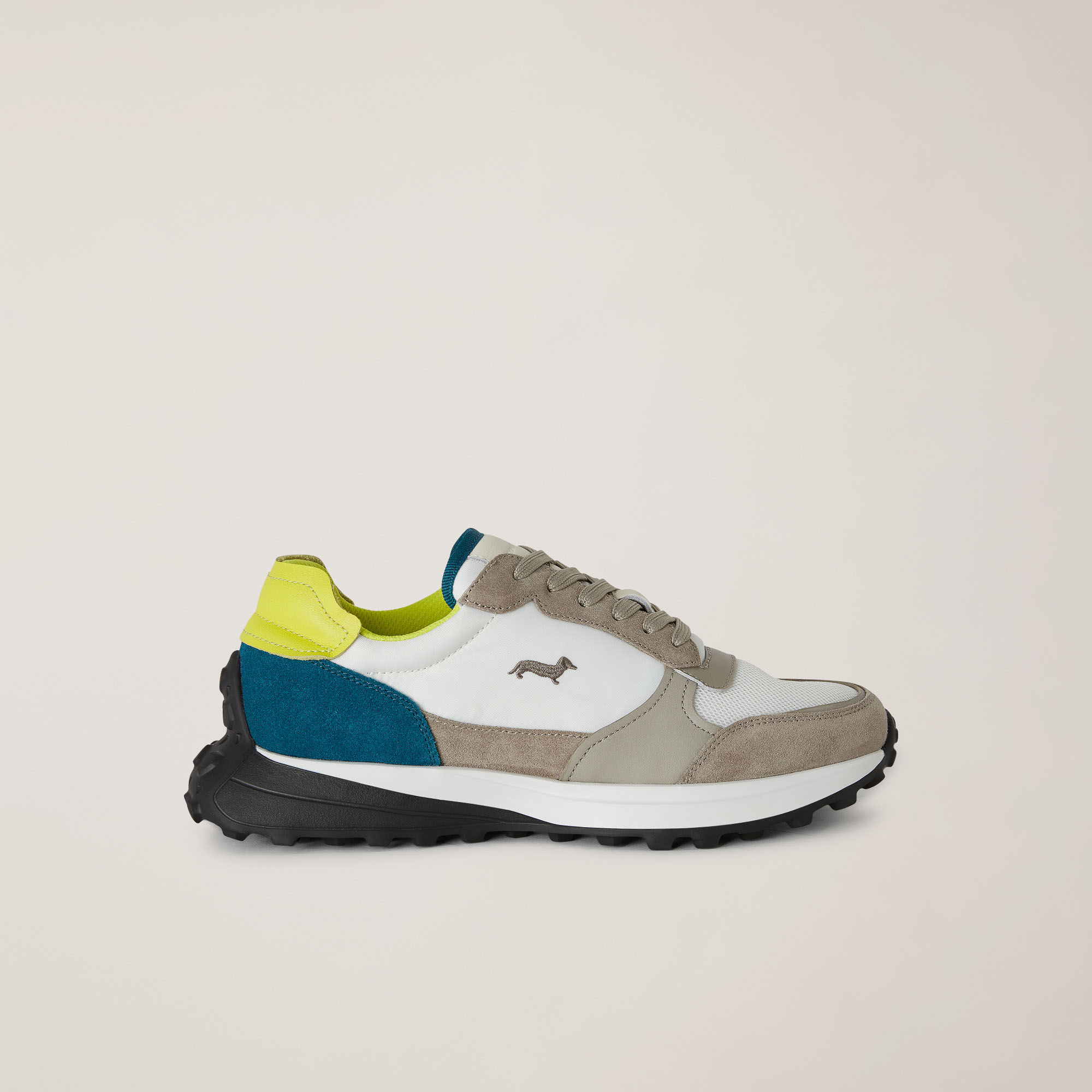 Zapatilla Estilo Running Ultraligera En Mezcla De Materiales, Azul cobalto, large image number 0
