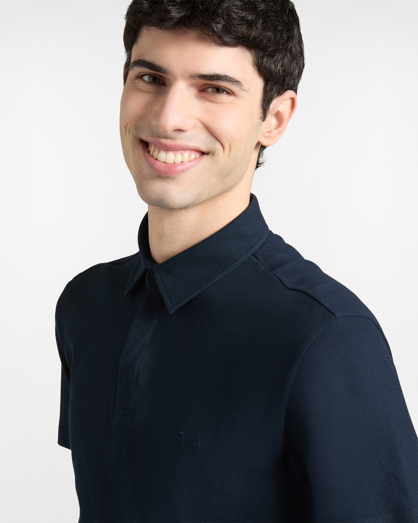 Polo B&aacute;sico, Azul, large image number 2