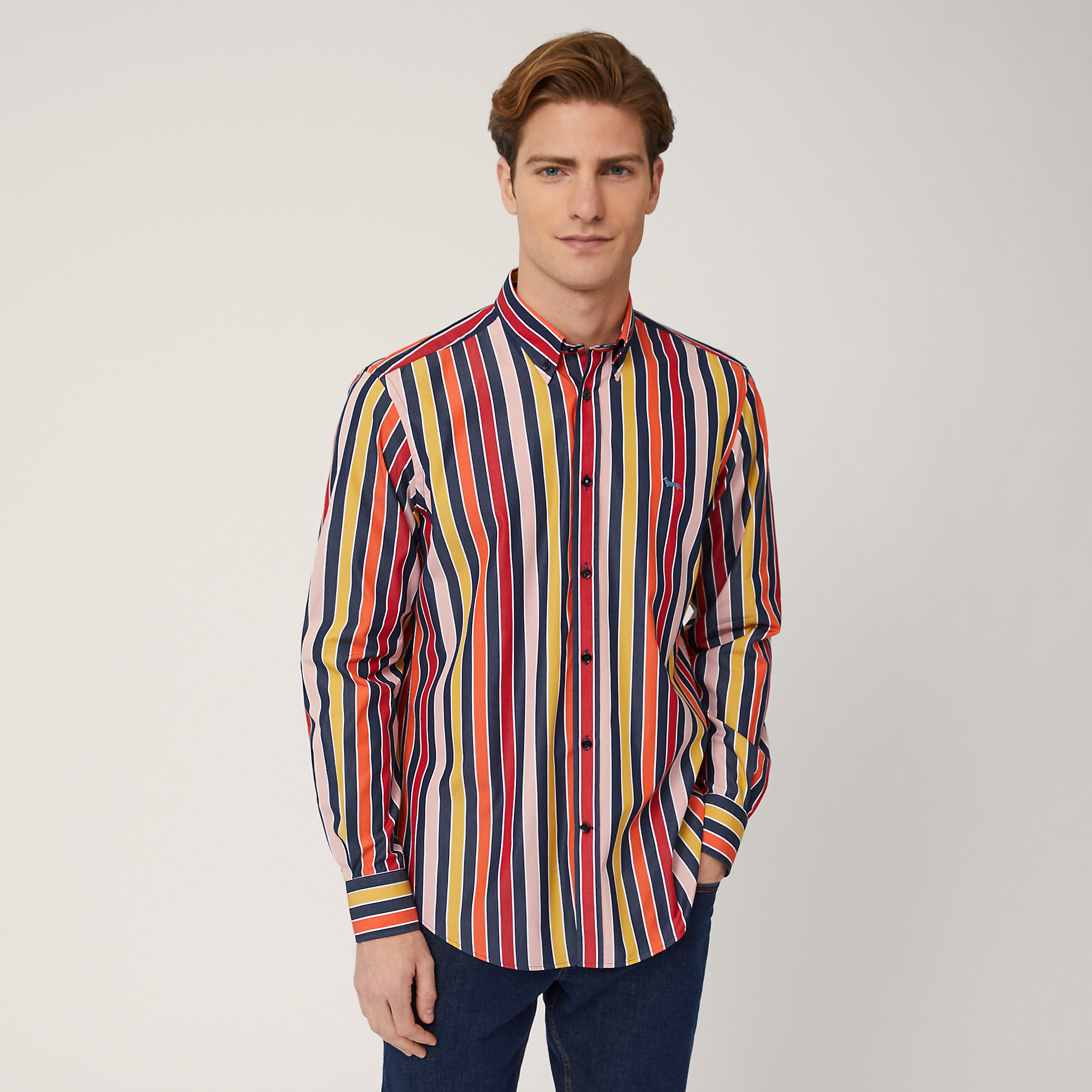 Colorful striped shirt dress shop