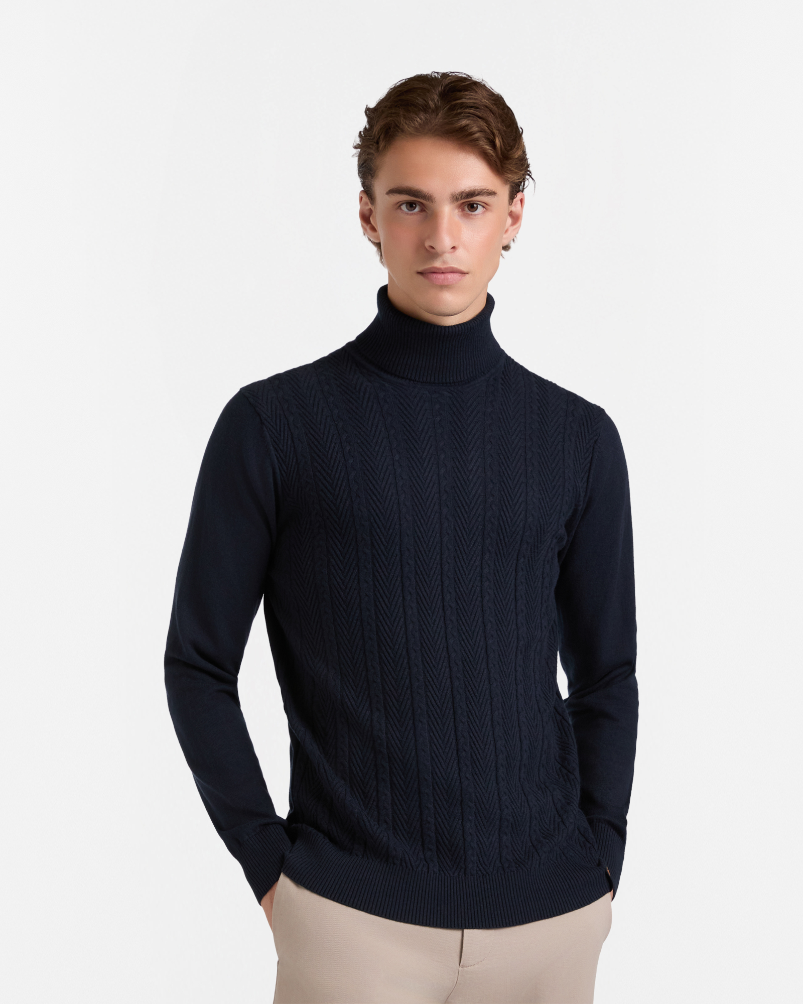 Dolcevita Intrecciato, Dark Blue, large