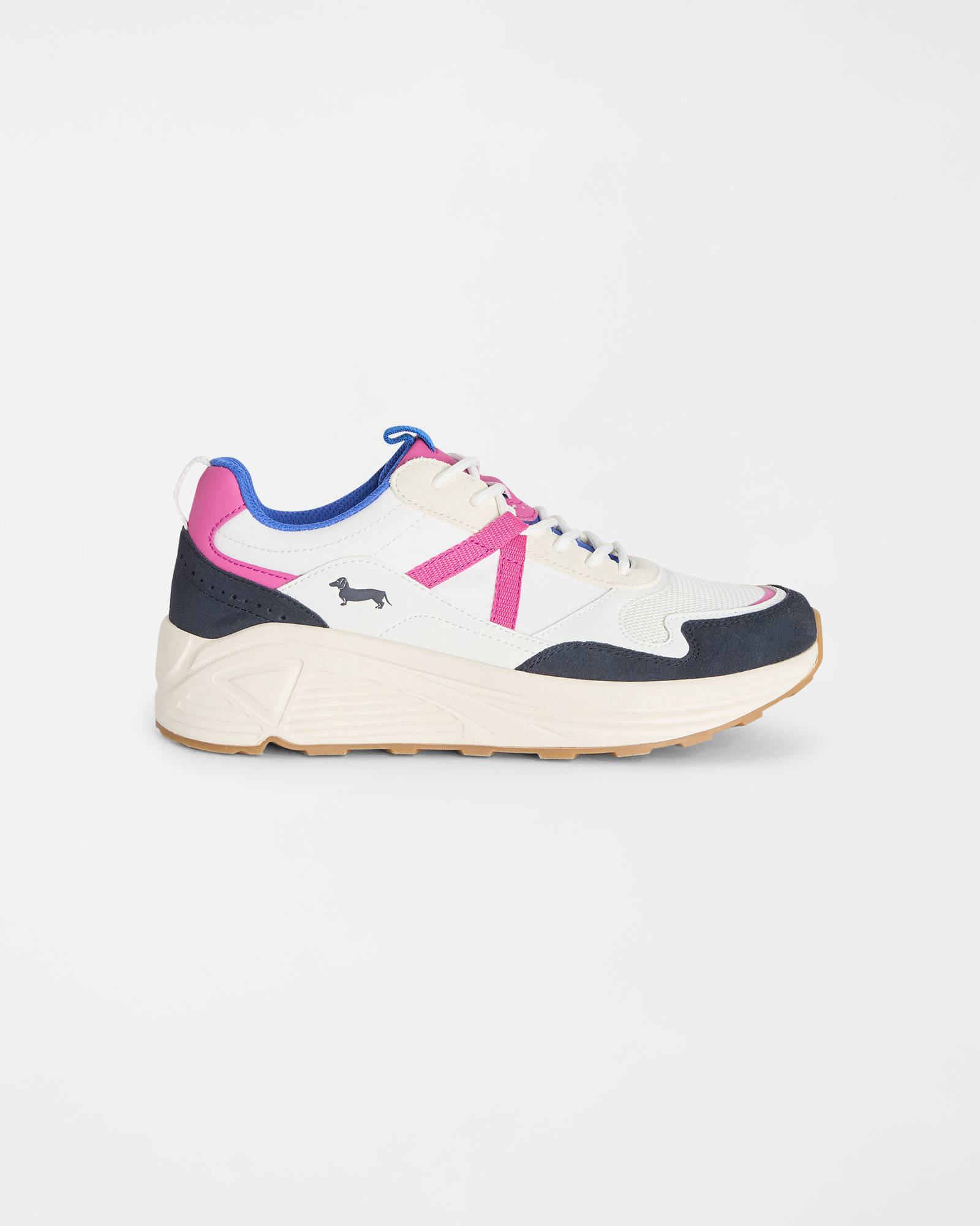 Multicolor sneakers in genuine leather