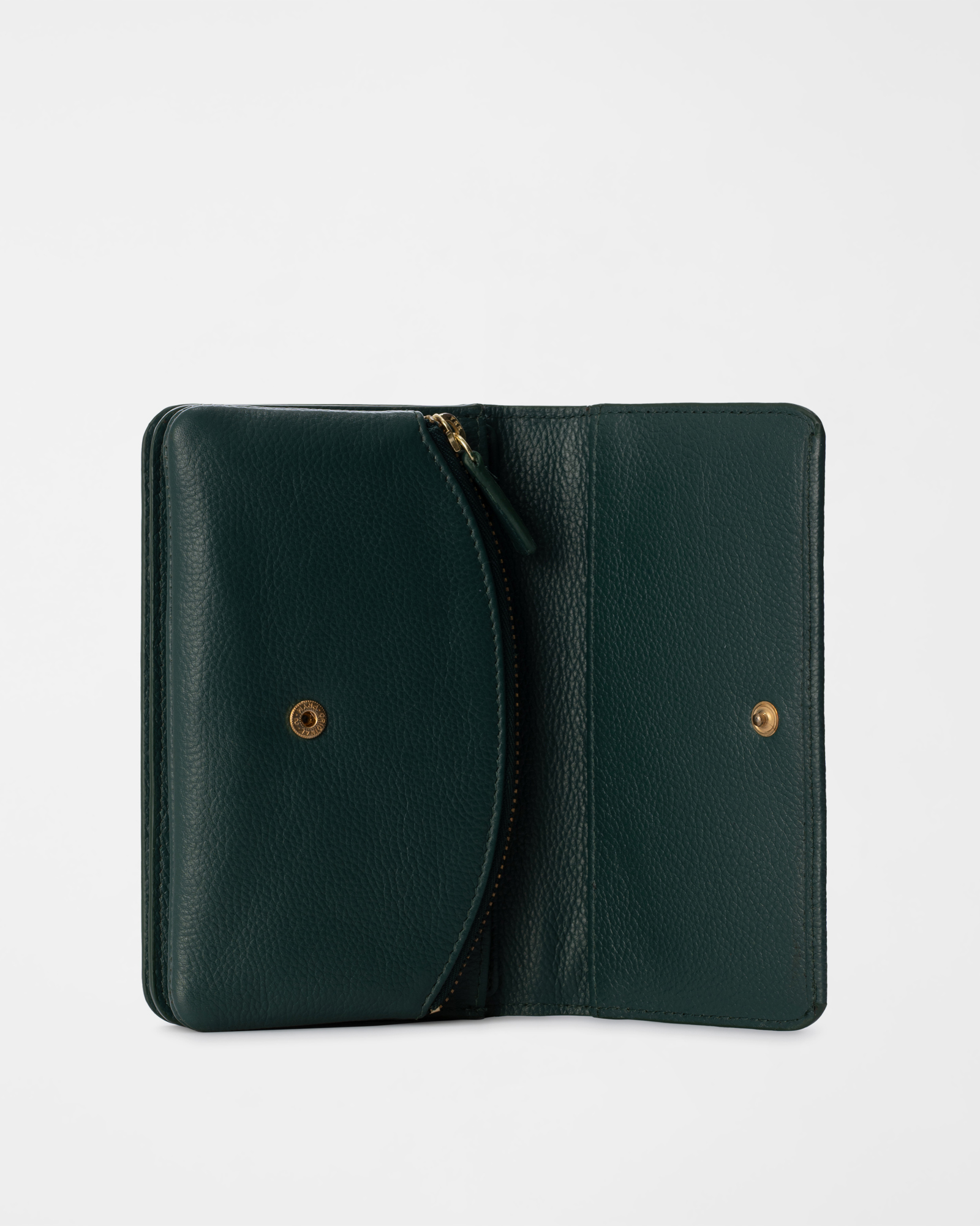 Portafoglio Donna in Vera Pelle, VERDE, large