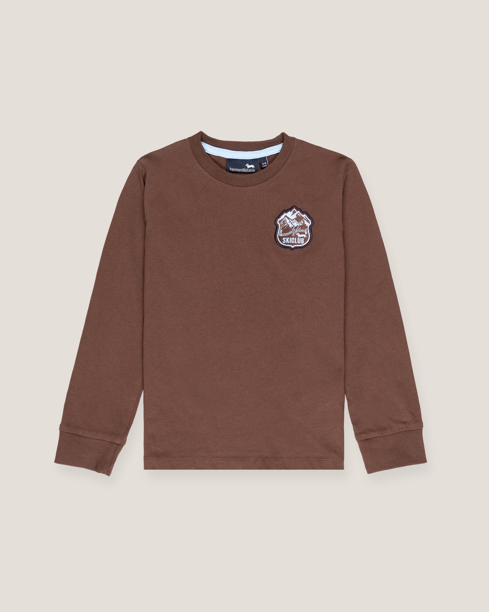 Long-sleeve t-shirt with patch