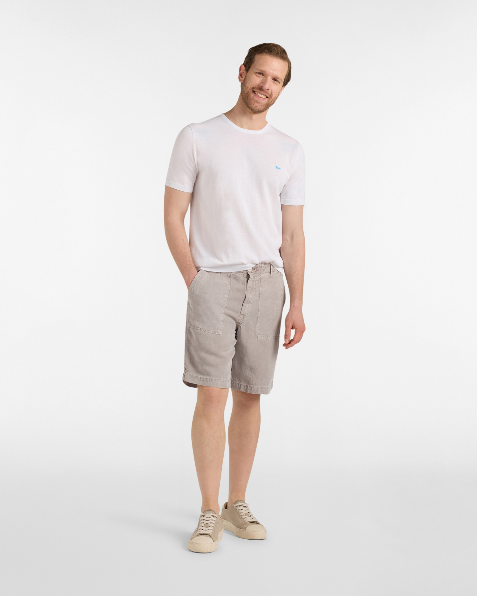 Bermuda Uomo con Tasca Fatigue Capsule Earth Dye, Marrone, large image number 3