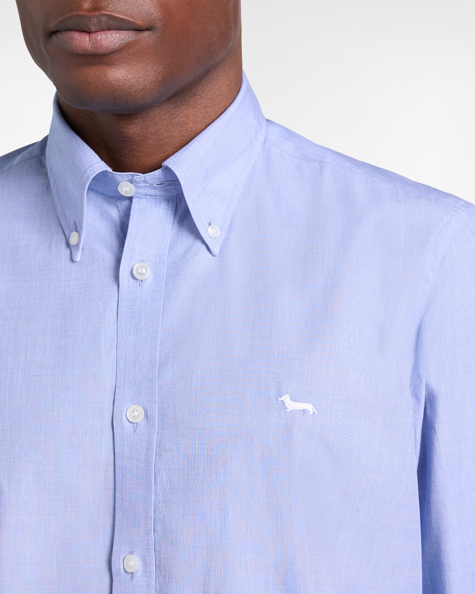 Chemise homme unie coupe classique, Bleu, large image number 1