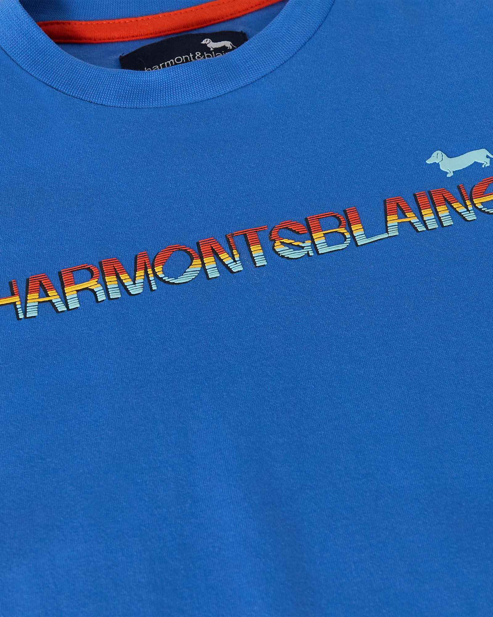 Camiseta con estampado multicolor, Azul Claro, large image number 2