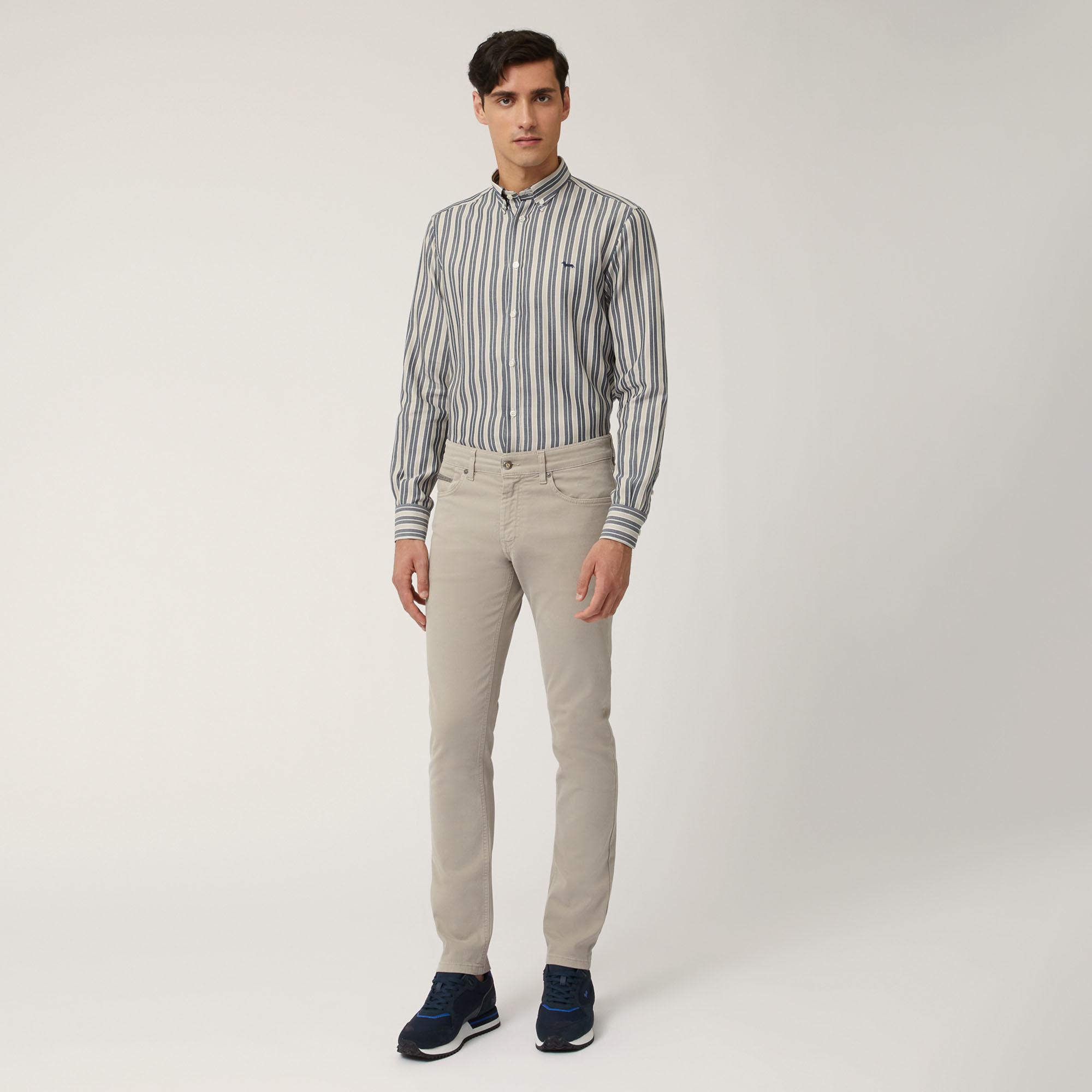 Pantalone In Cotone Stretch Ski Lounge, Beige, large image number 3