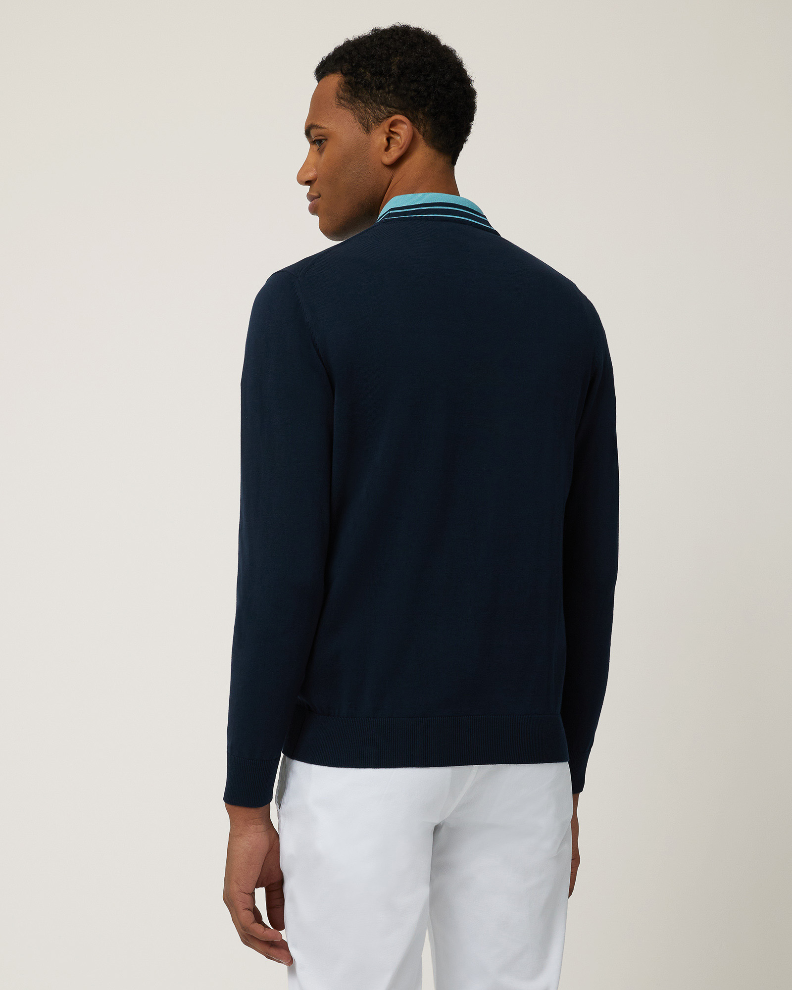Cardigan Con Dettagli Rigati