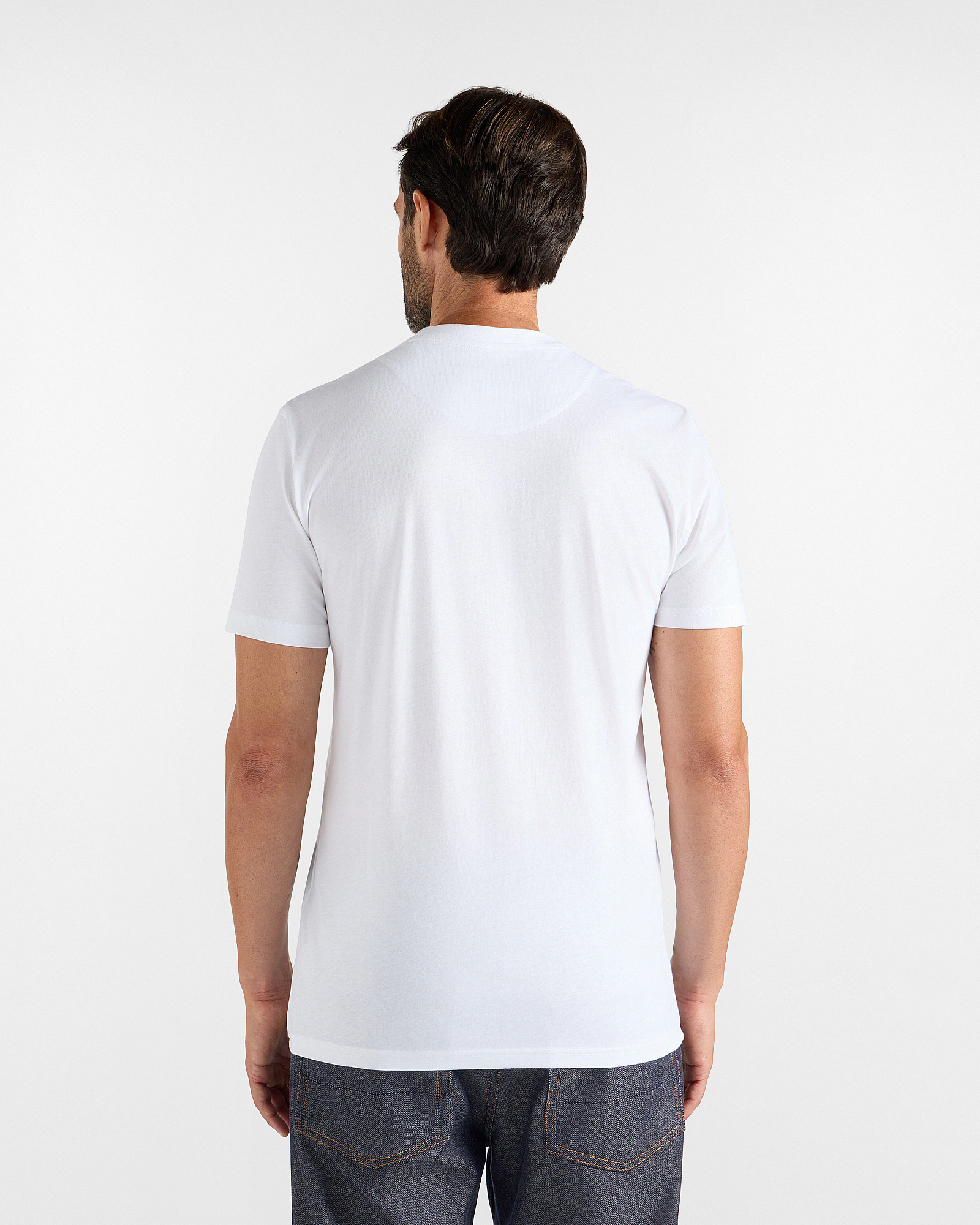 T-shirt Uomo in 100% puro cotone Narrow Fit, BIANCO, large image number 1
