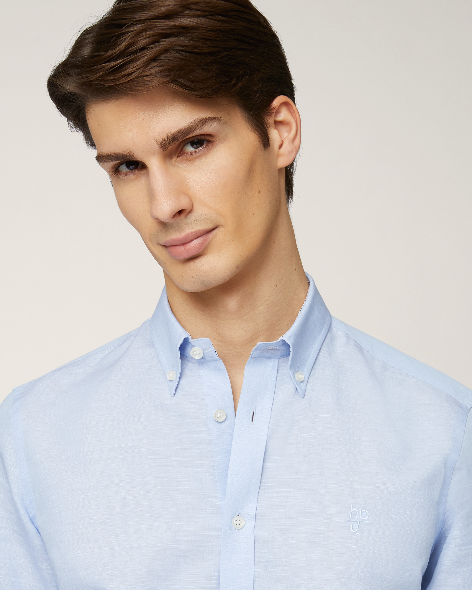 Slub Cotton Shirt, Sport Blue, large image number 2