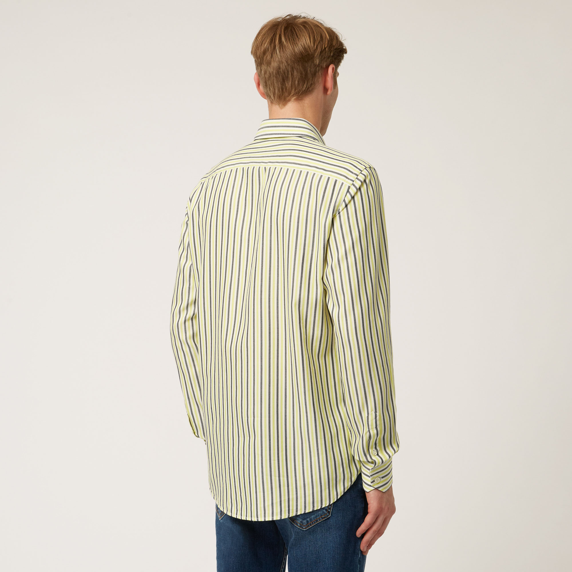 Camisa De Rayas Verticales Ski Lounge, Blanco, large image number 1