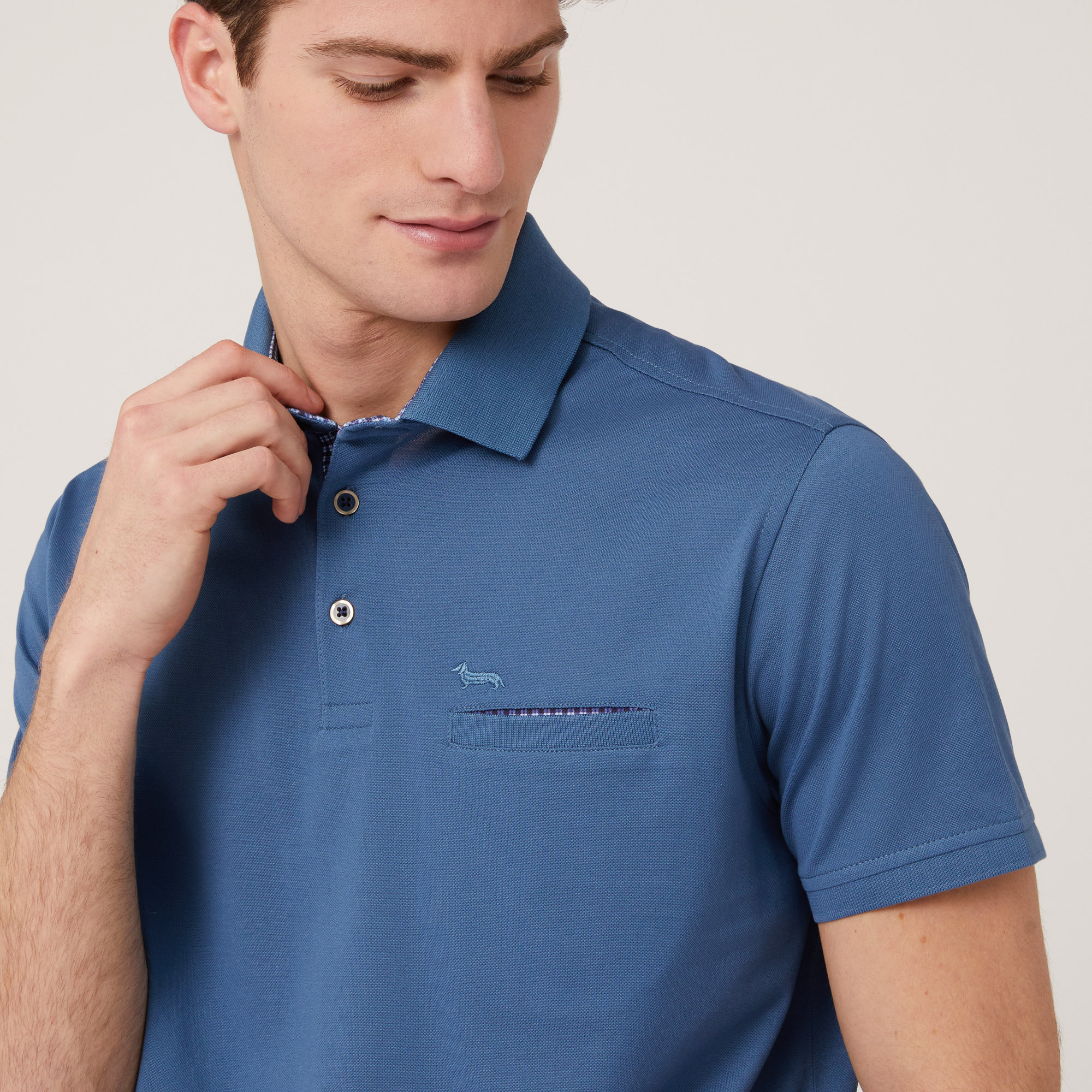 Polo with Printed Details, Blue, large image number 2