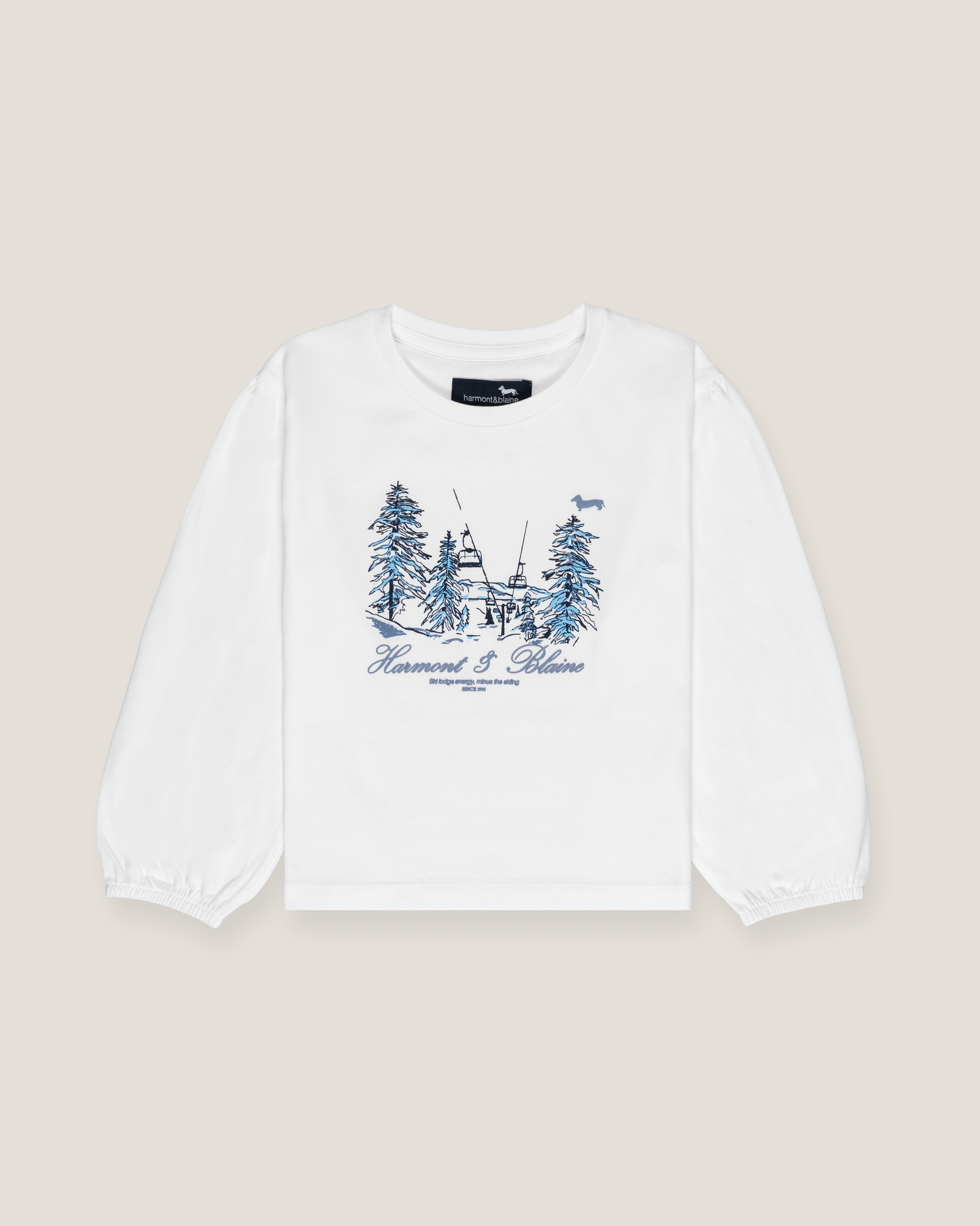 T-shirt with puff sleeves