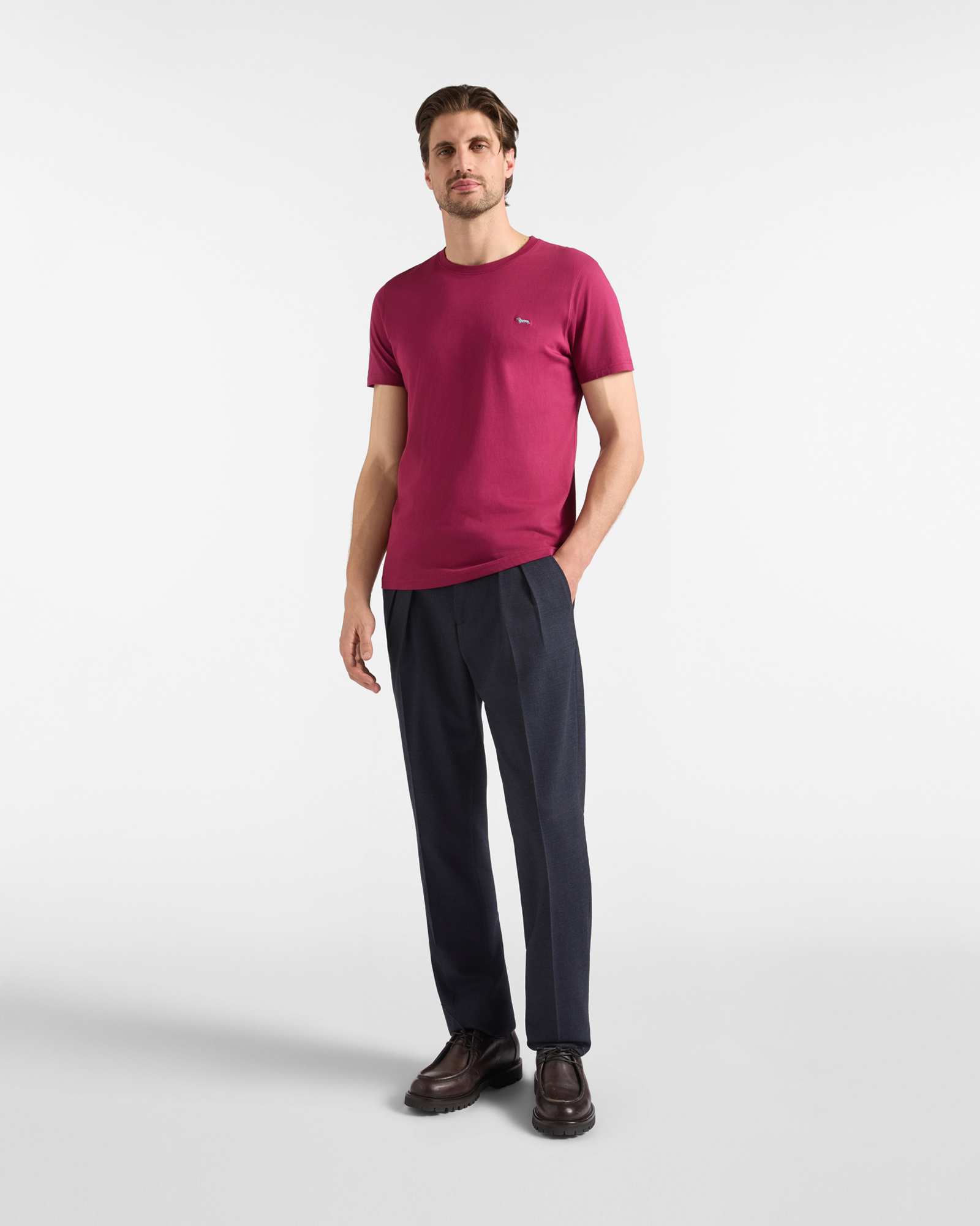 Camiseta de hombre de 100 % puro algod&oacute;n de corte entallado, INDIAN ROSE, large image number 3
