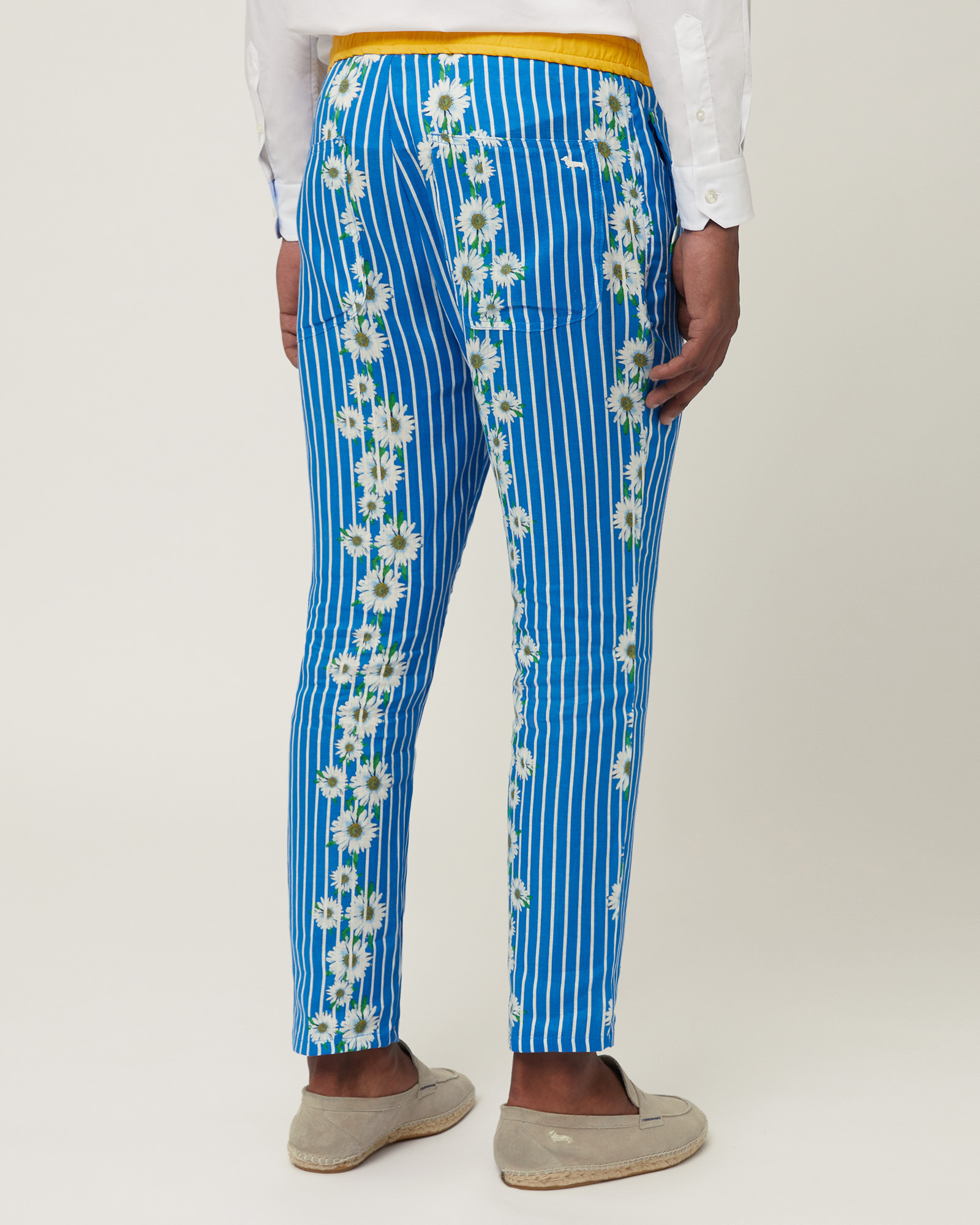 Linen Pants with Daisies