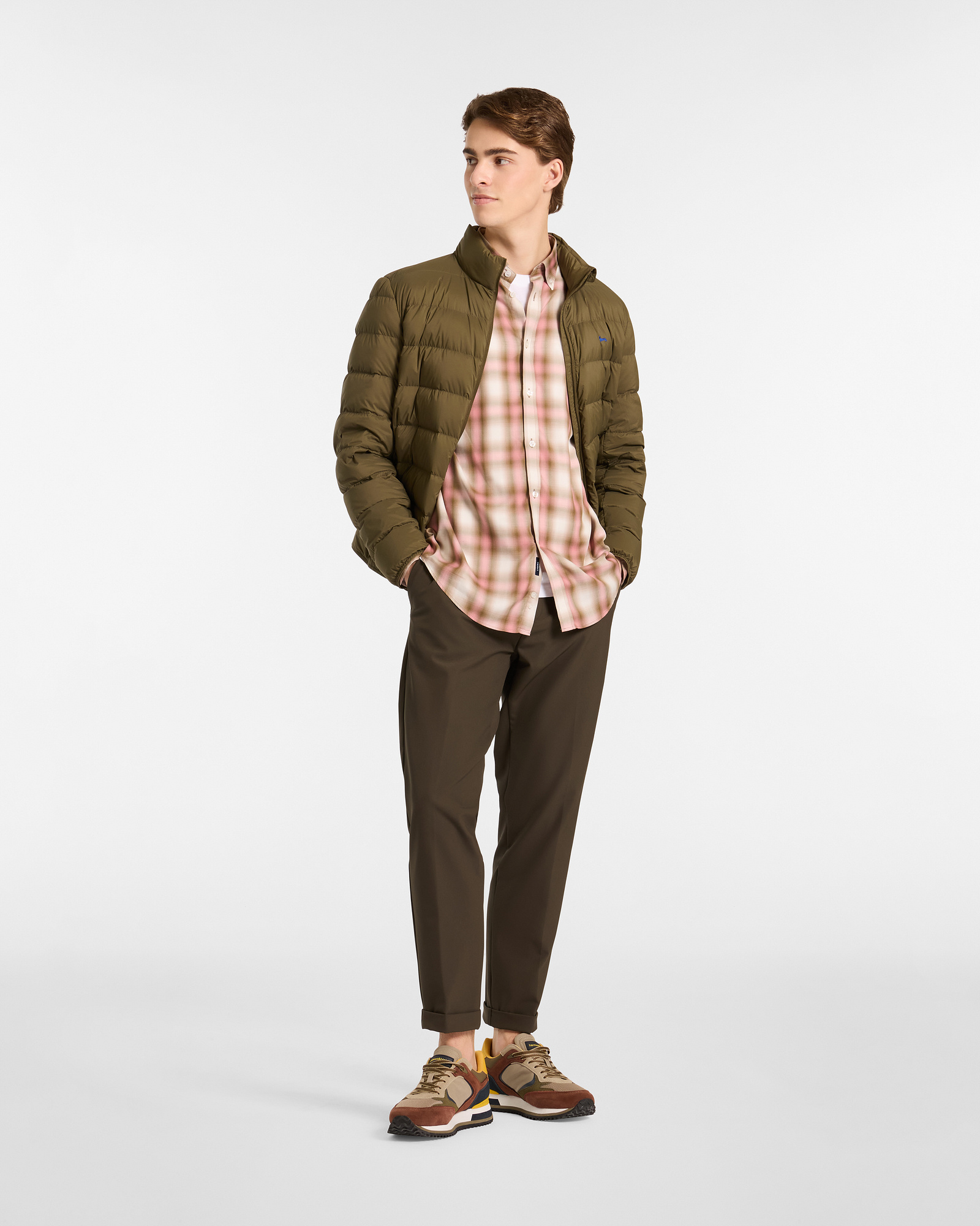 Blouson Matelassé En Duvet, Vert, large image number 3