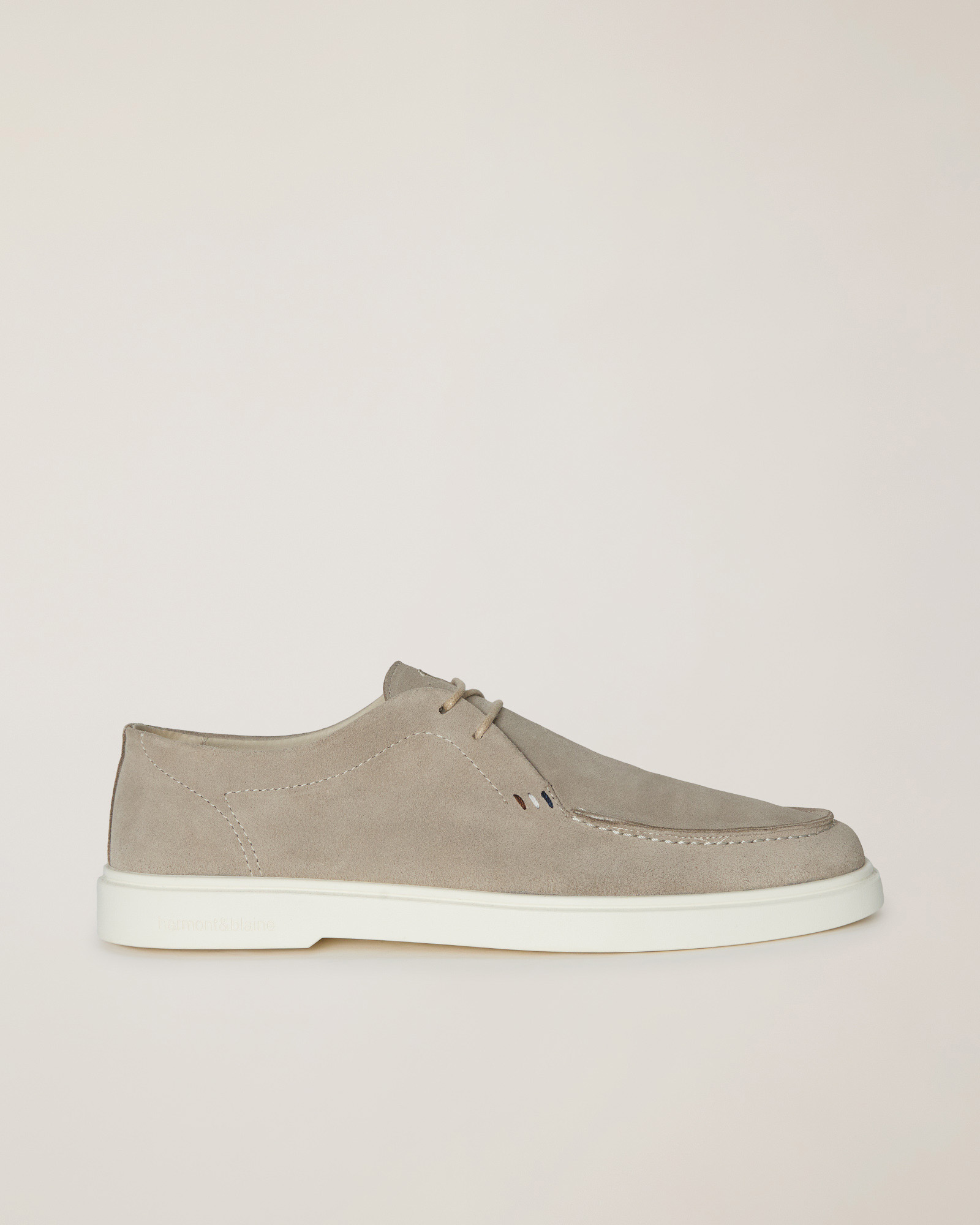 Suede lace-up, Beige, large