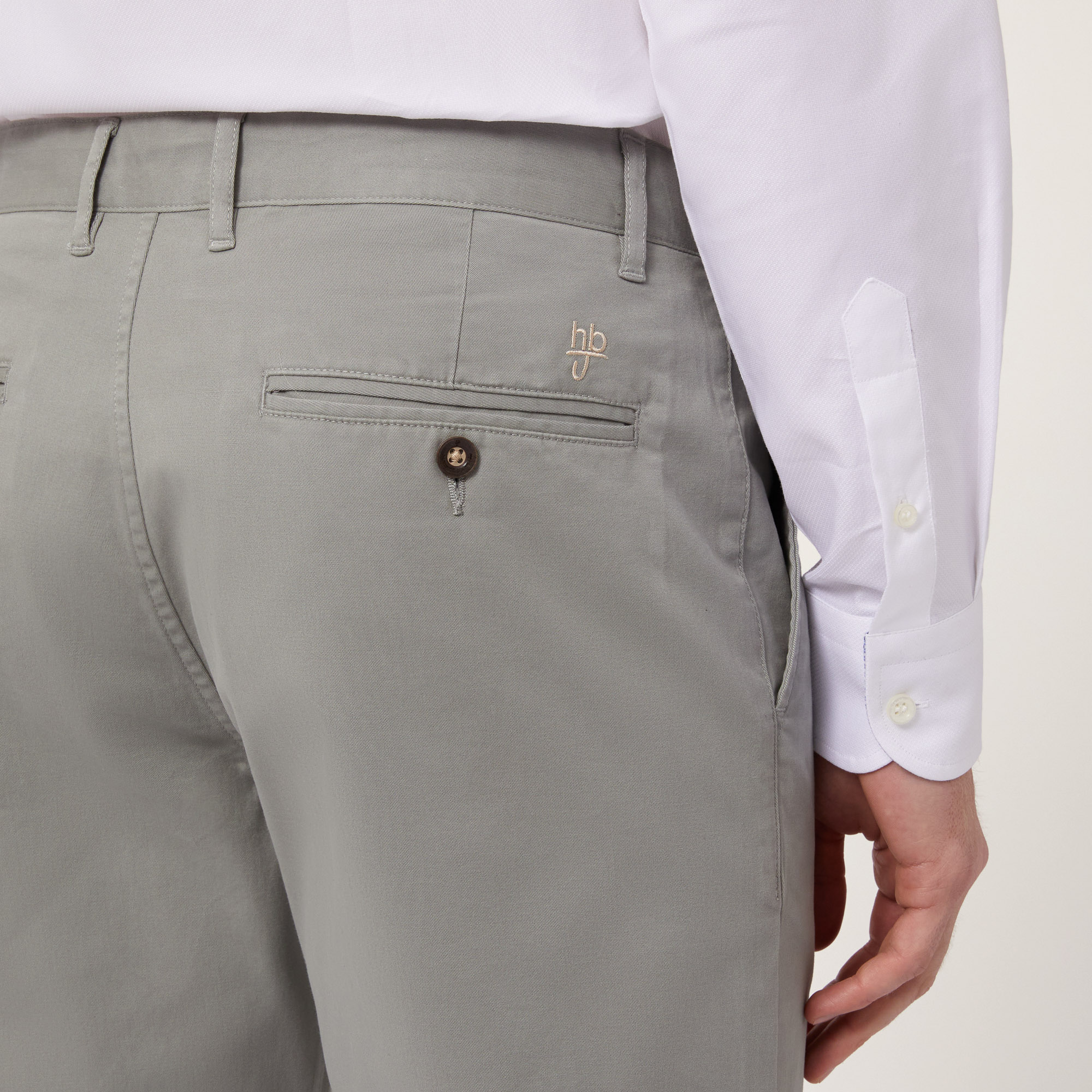 Pantaloni Chino In Twill, Verde, large image number 2