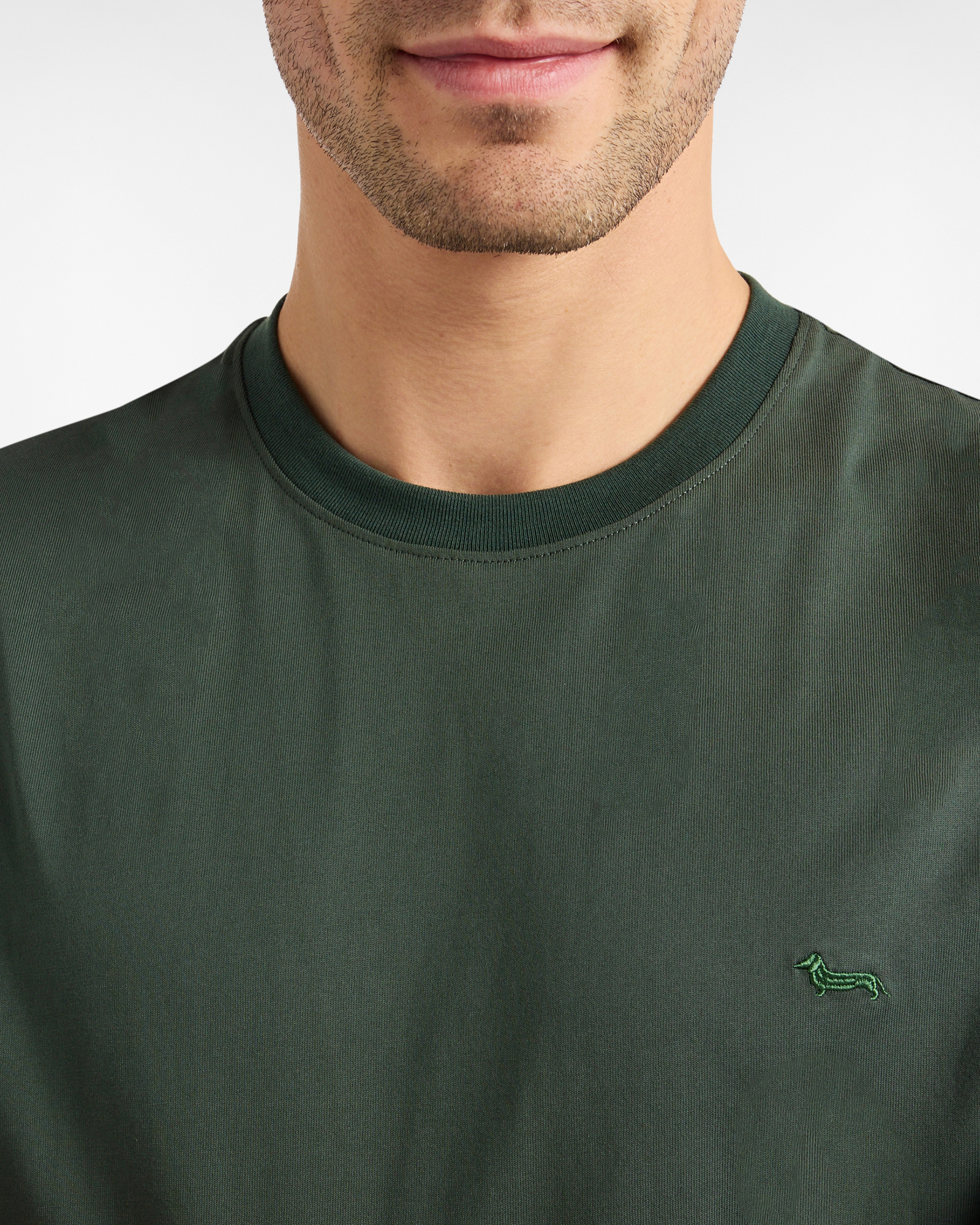 Solid color Relaxed T-shirt, Green, large image number 2