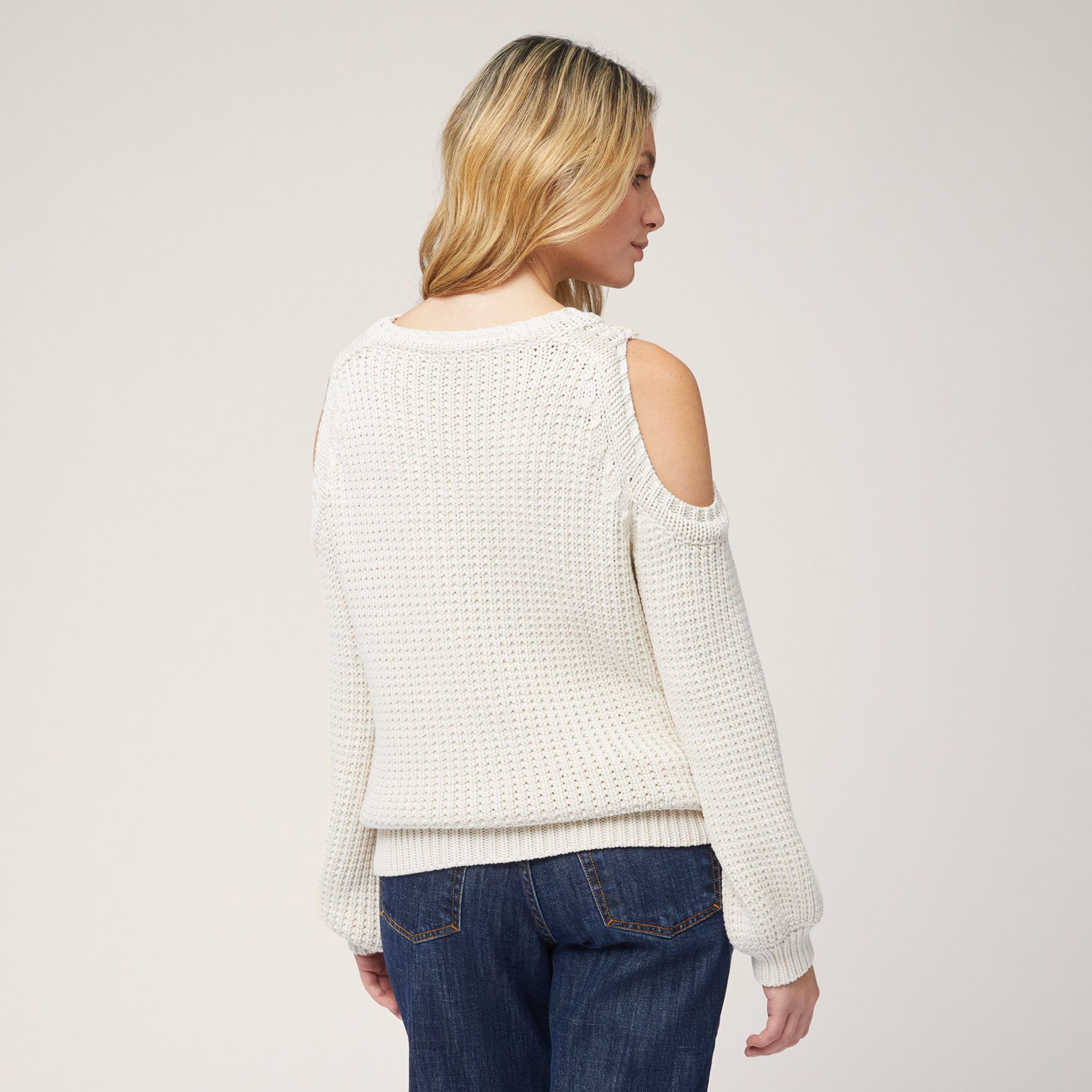 Sweater with Shoulder Openings