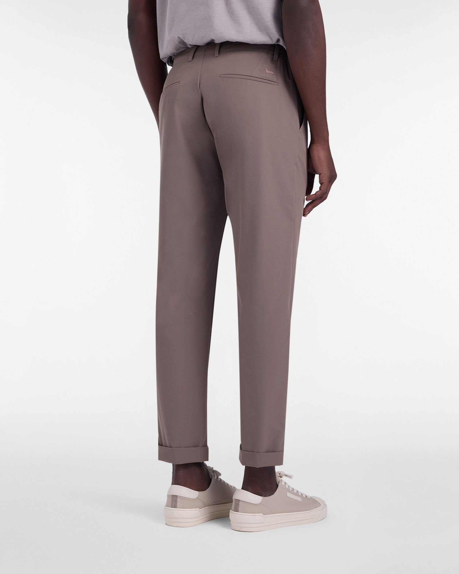 Men's D-Fit chino pants with elasticated waistband