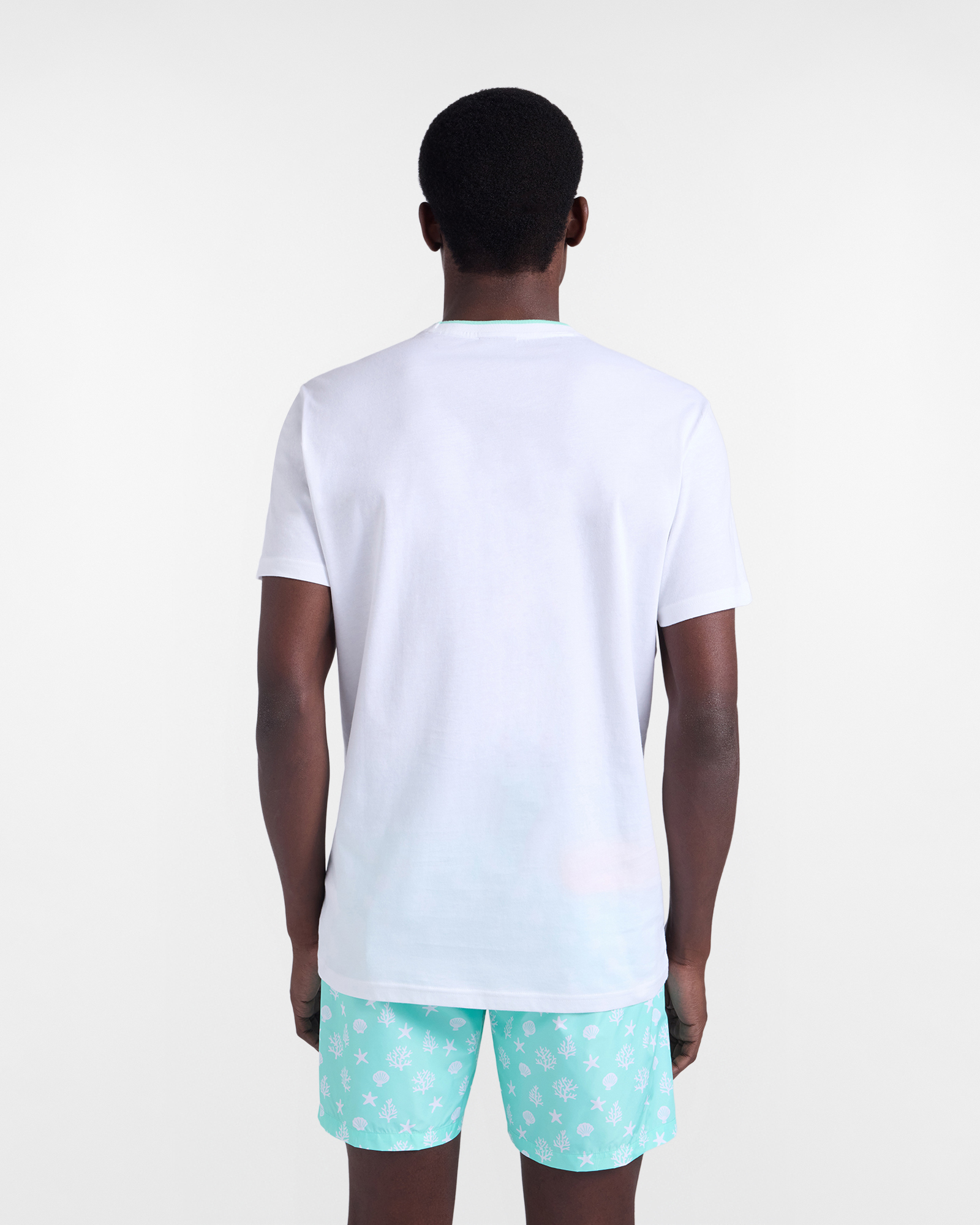 Camiseta con estampado tem&aacute;tico de mar para hombre