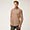 Tone-On-Tone Striped Organic Cotton Shirt, Beige, swatch