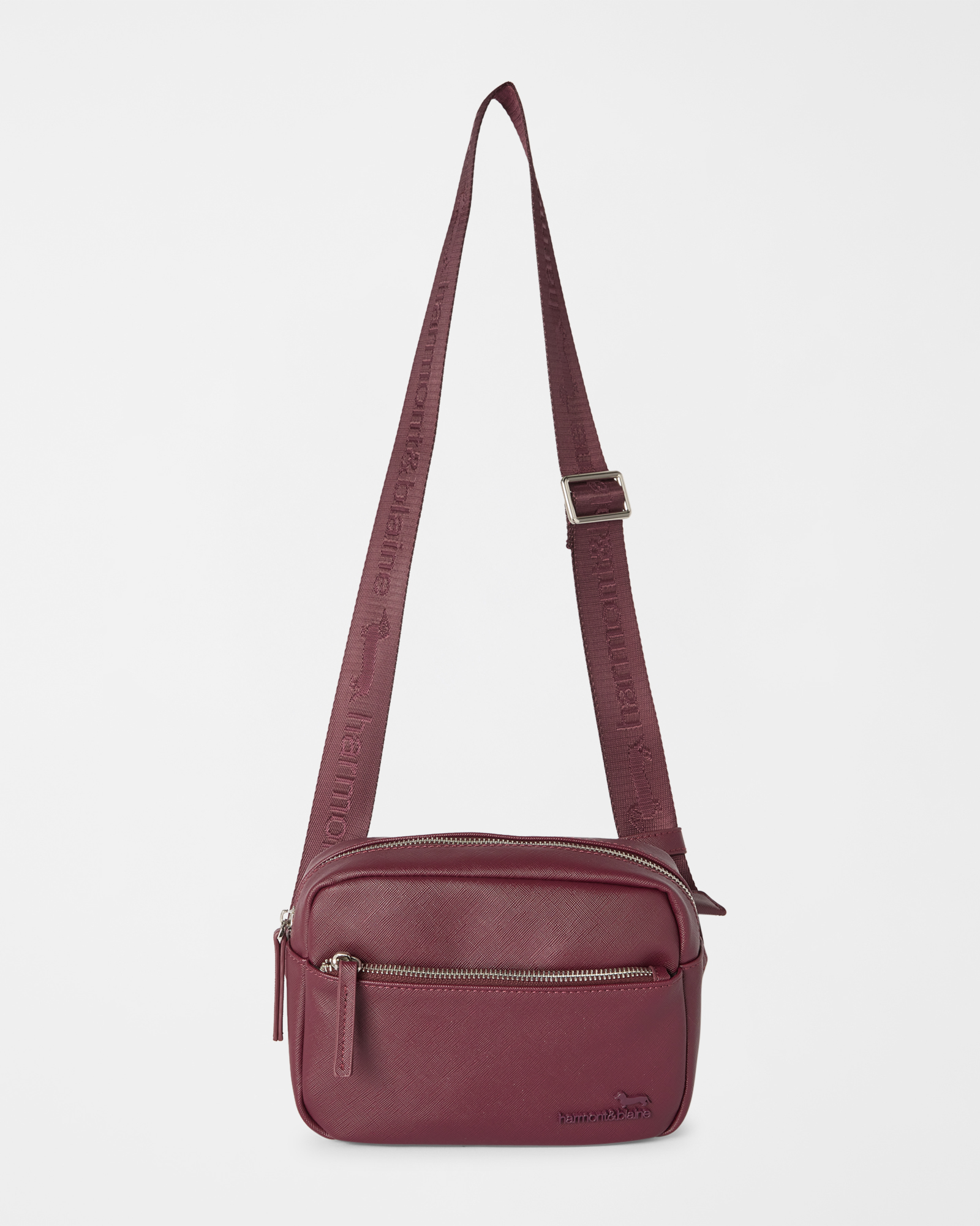 Men's red cross-body fanny pack