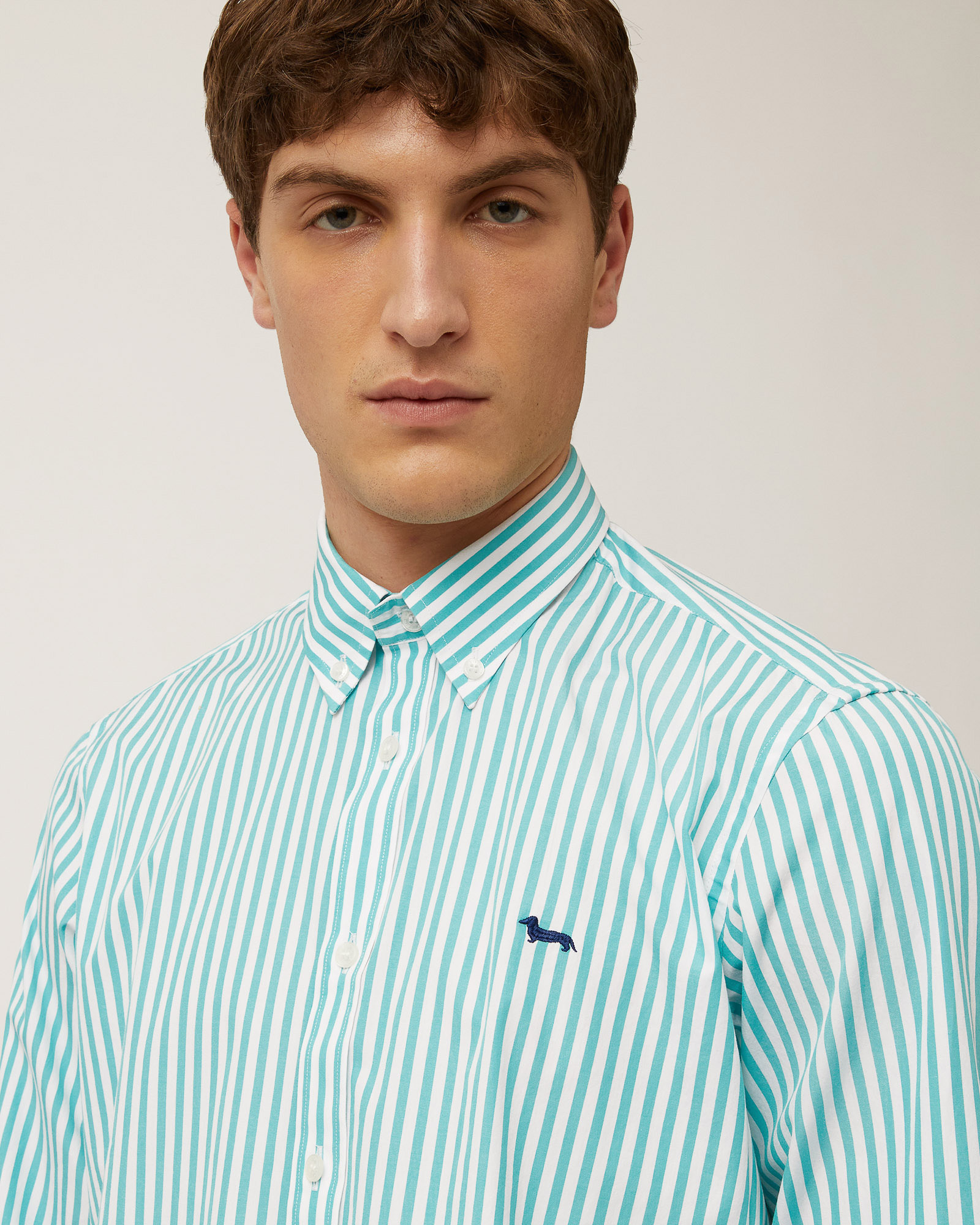 Sorbet Stripe Shirt, Turquoise, large image number 2