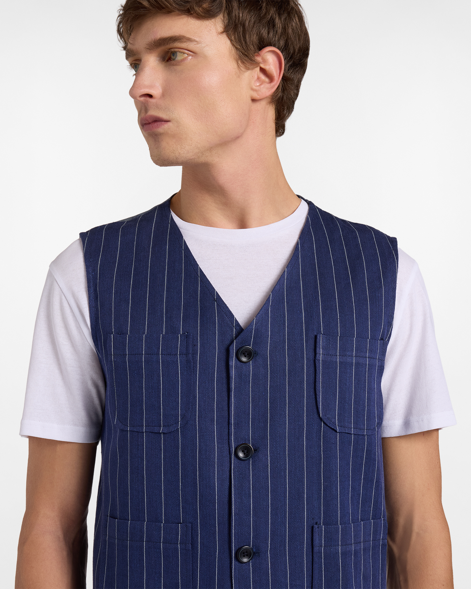 Chaleco para hombre Re-Loved, Azul, large image number 2