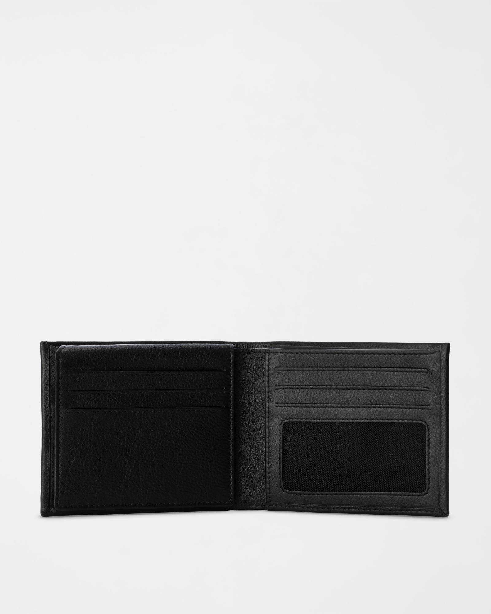 Men&rsquo;s wallet in genuine leather, BLACK, large