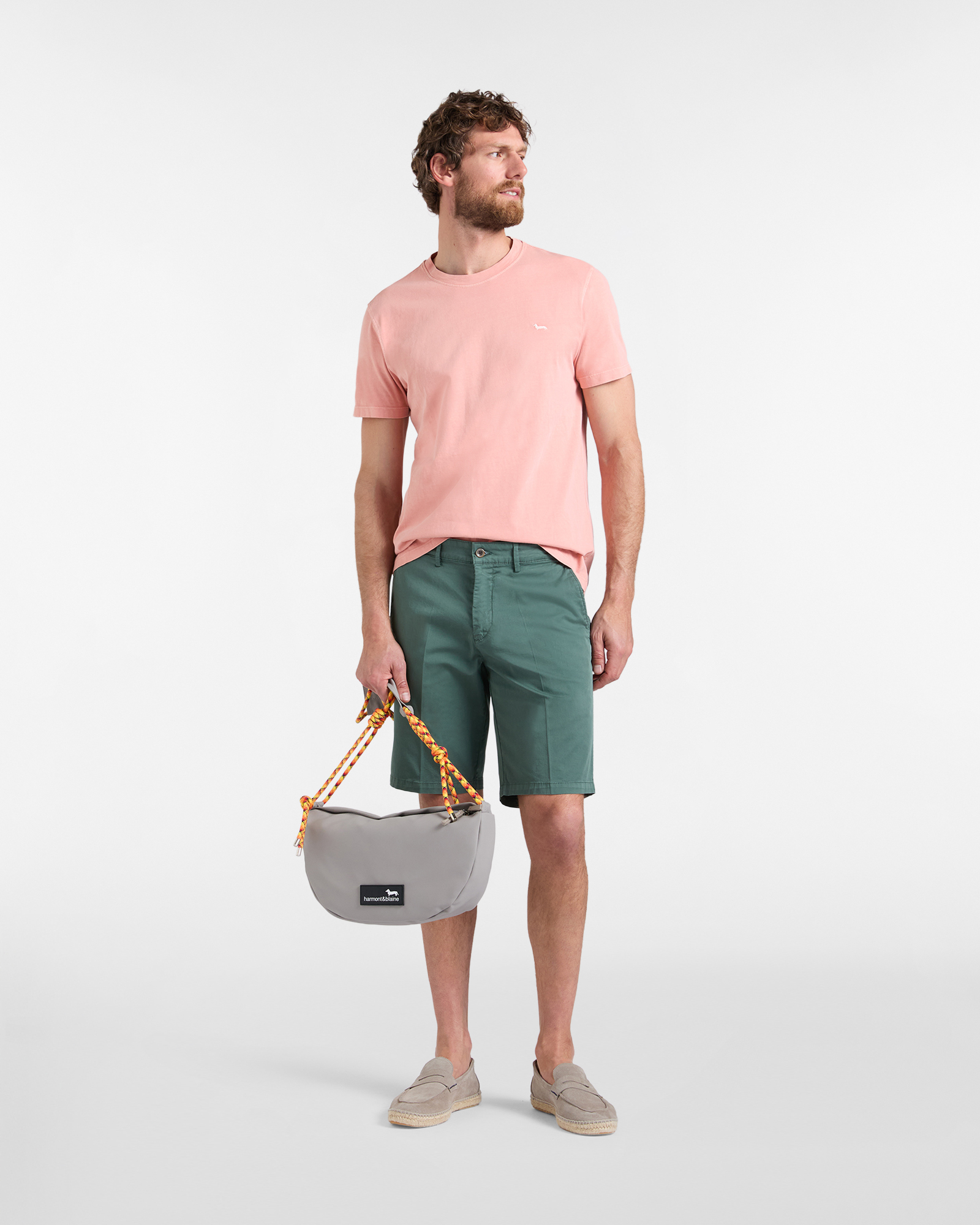 Bermuda Uomo Basic Regular Fit, Verde, large image number 3