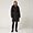 Long Padded Jacket With Hood, Black, swatch